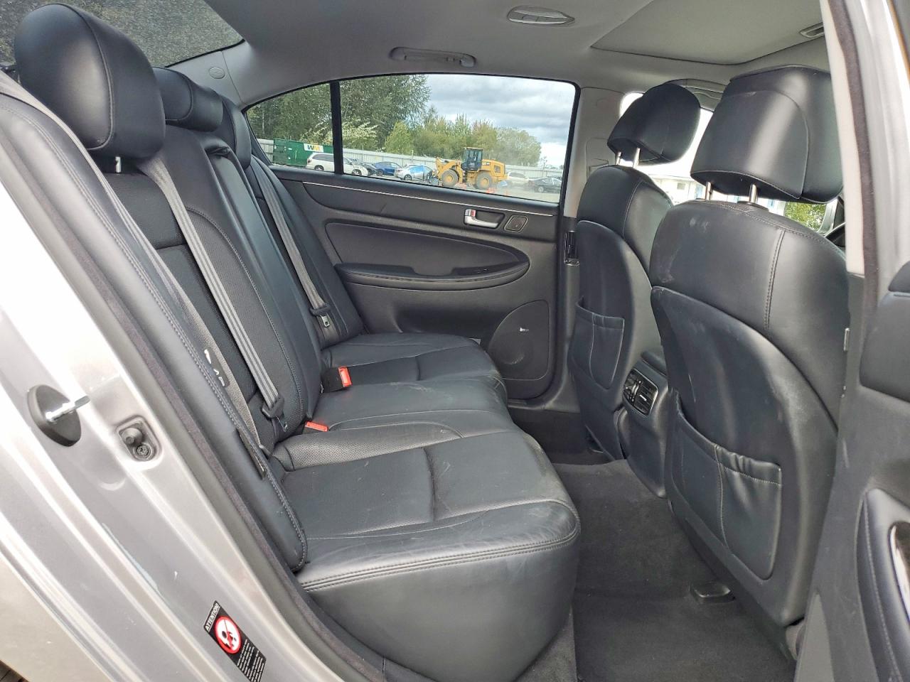 2013 Hyundai Genesis 3.8l Silver vin: KMHGC4DD8DU240868