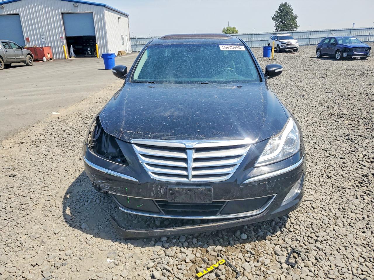 2013 Hyundai Genesis 3.8l Black vin: KMHGC4DD8DU247609