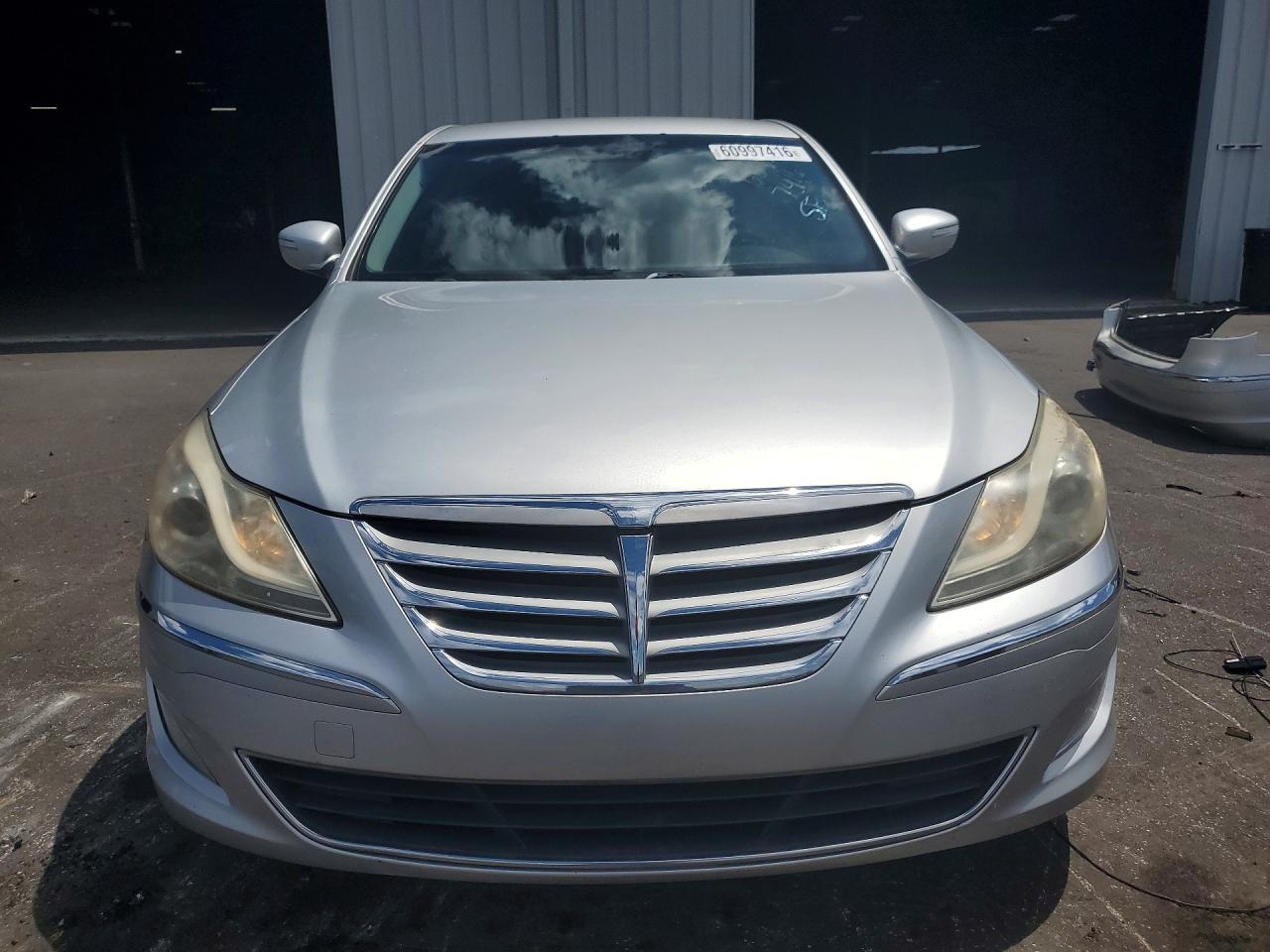 2013 Hyundai Genesis 3.8l Silver vin: KMHGC4DD8DU248050