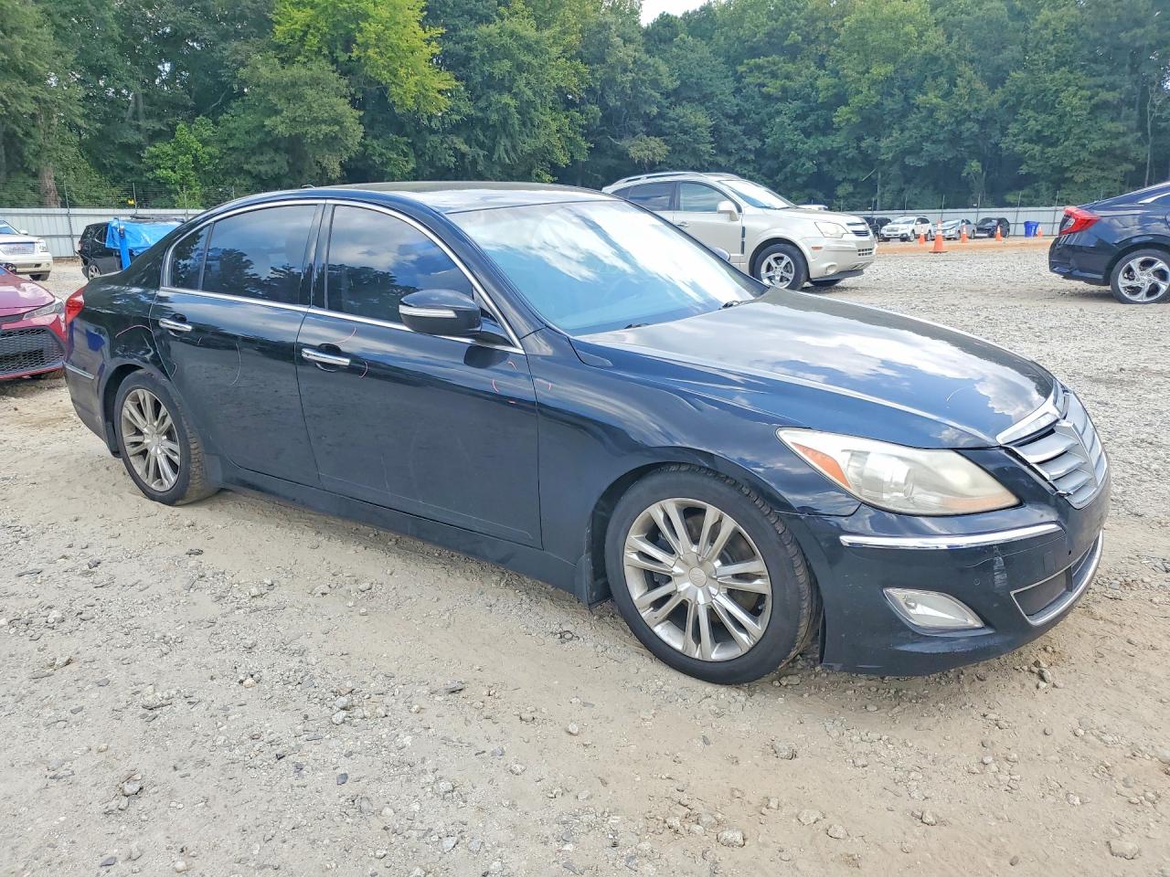 2013 Hyundai Genesis 3.8l Black vin: KMHGC4DD8DU251367