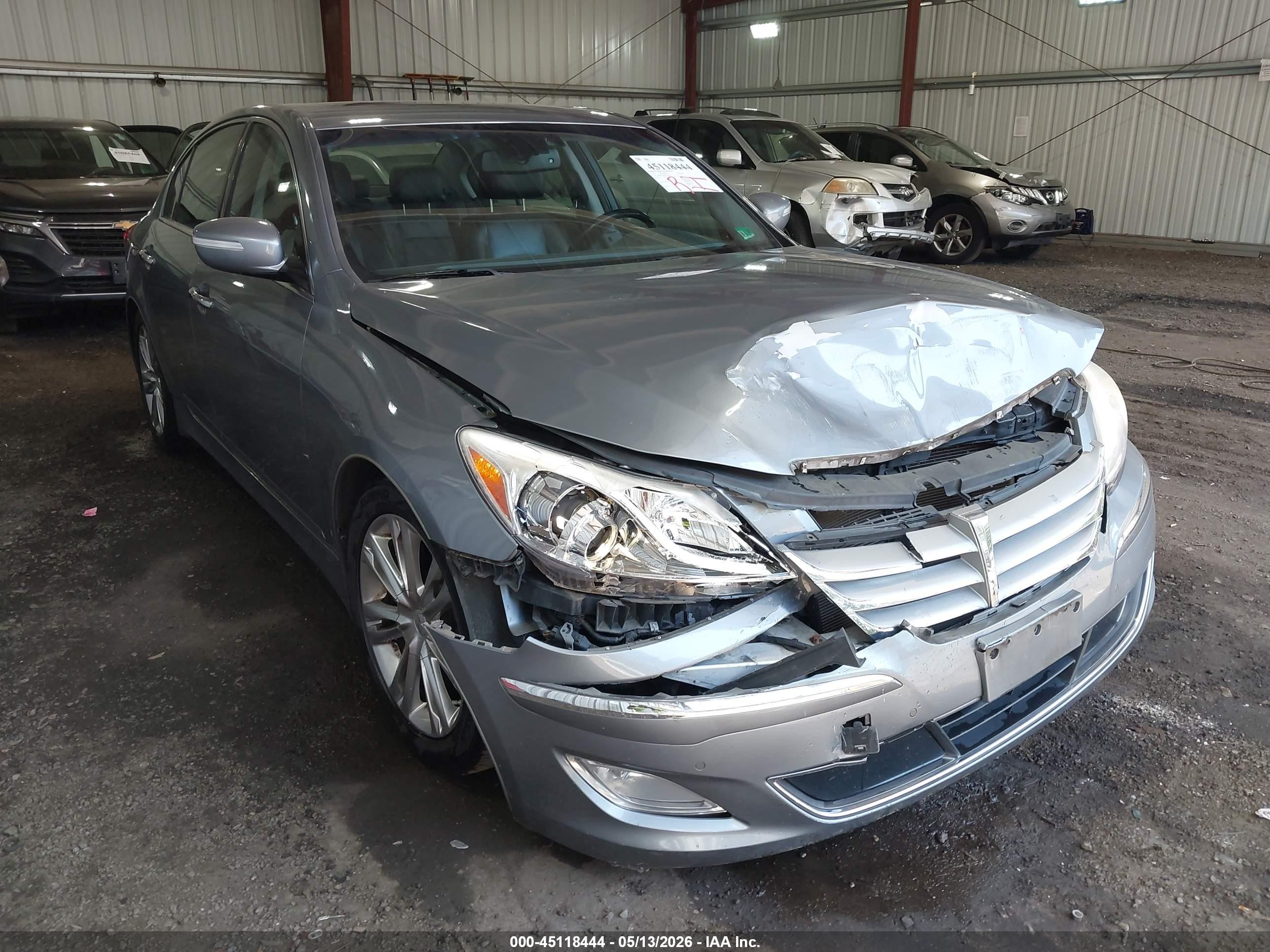2014 Hyundai Genesis 3.8 Light Blue vin: KMHGC4DD8EU263696