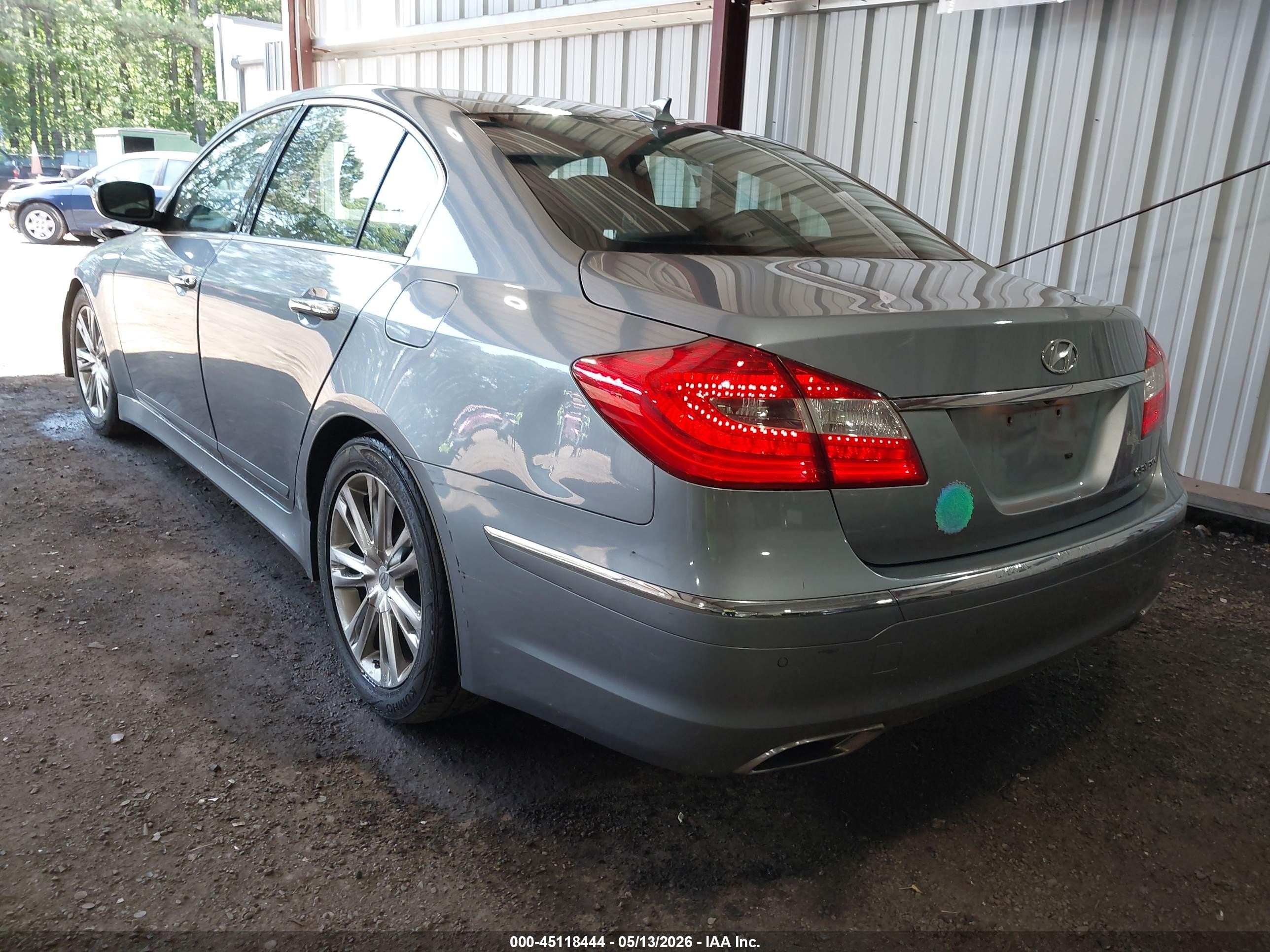 2014 Hyundai Genesis 3.8 Light Blue vin: KMHGC4DD8EU263696