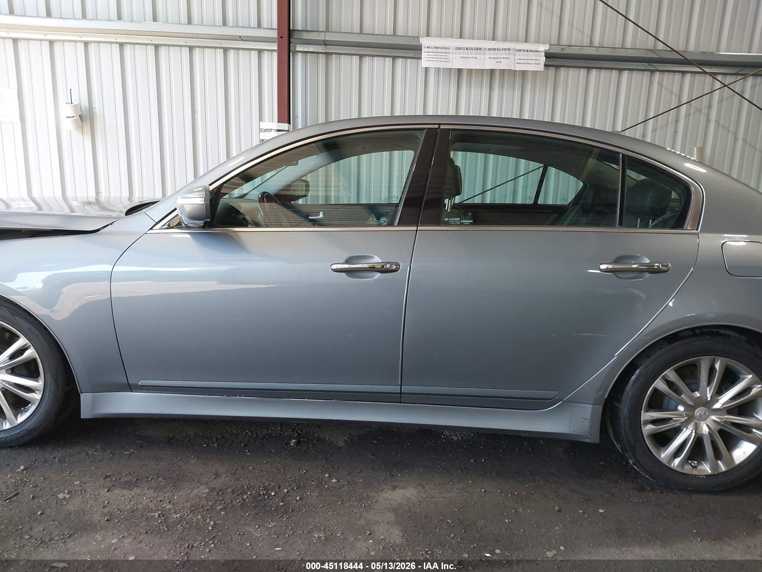 2014 Hyundai Genesis 3.8 Light Blue vin: KMHGC4DD8EU263696