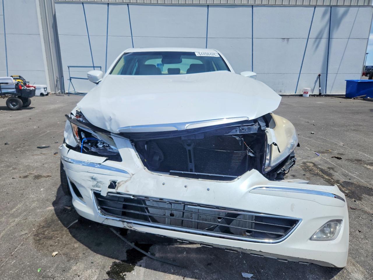 2012 Hyundai Genesis 3.8l White vin: KMHGC4DD9CU160414