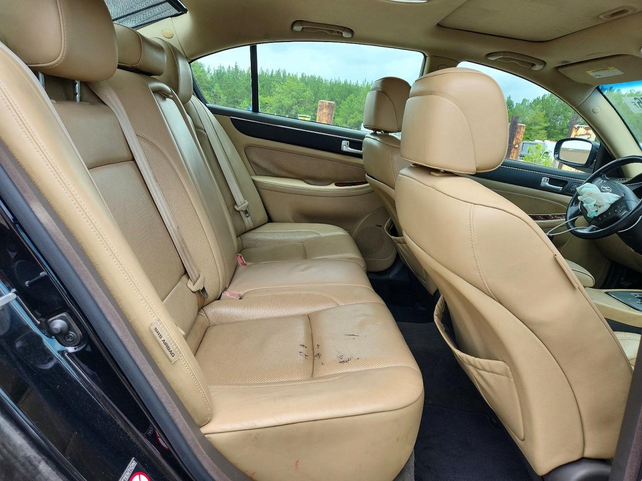 2012 Hyundai Genesis 3.8l Black vin: KMHGC4DD9CU160493