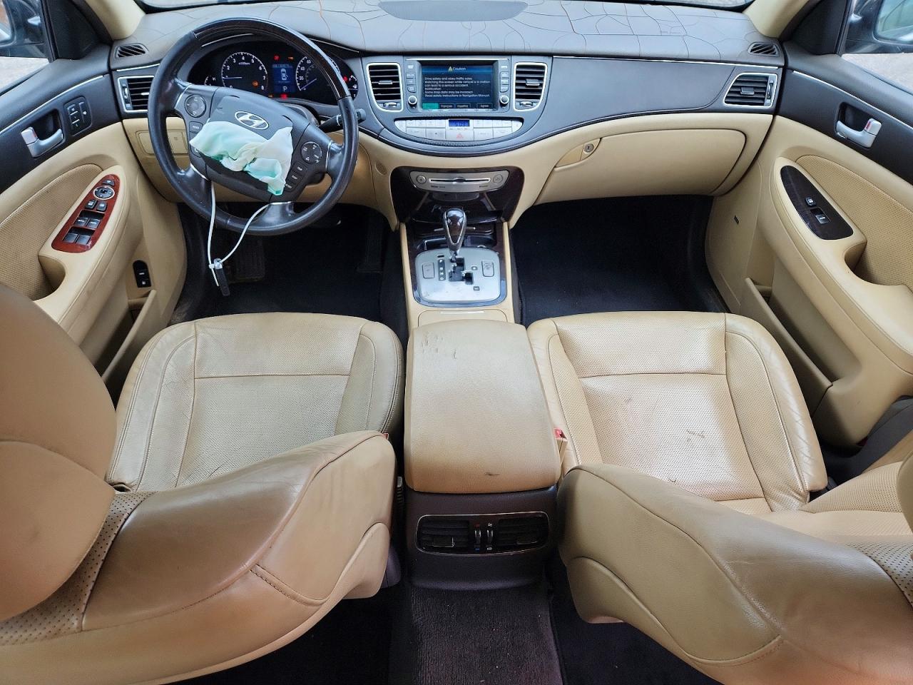 2012 Hyundai Genesis 3.8l Black vin: KMHGC4DD9CU160493
