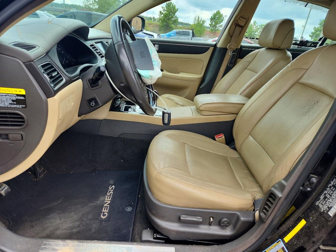 2012 Hyundai Genesis 3.8l Black vin: KMHGC4DD9CU160493