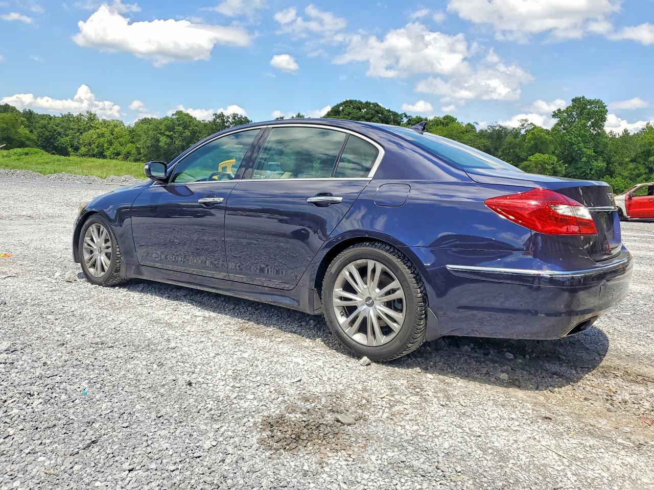 2012 Hyundai Genesis 3.8l Синий vin: KMHGC4DD9CU179366