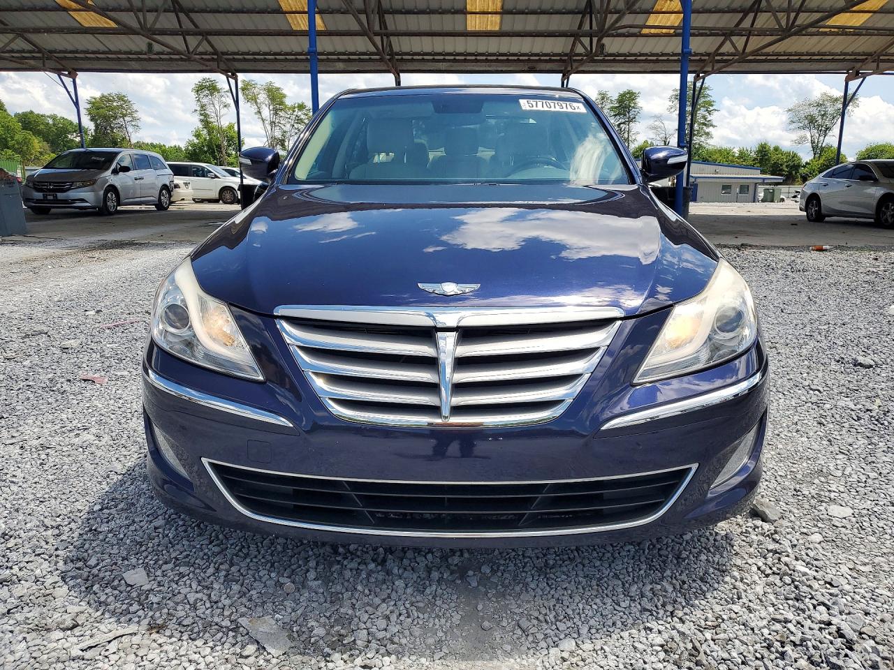 2012 Hyundai Genesis 3.8l Синий vin: KMHGC4DD9CU179366