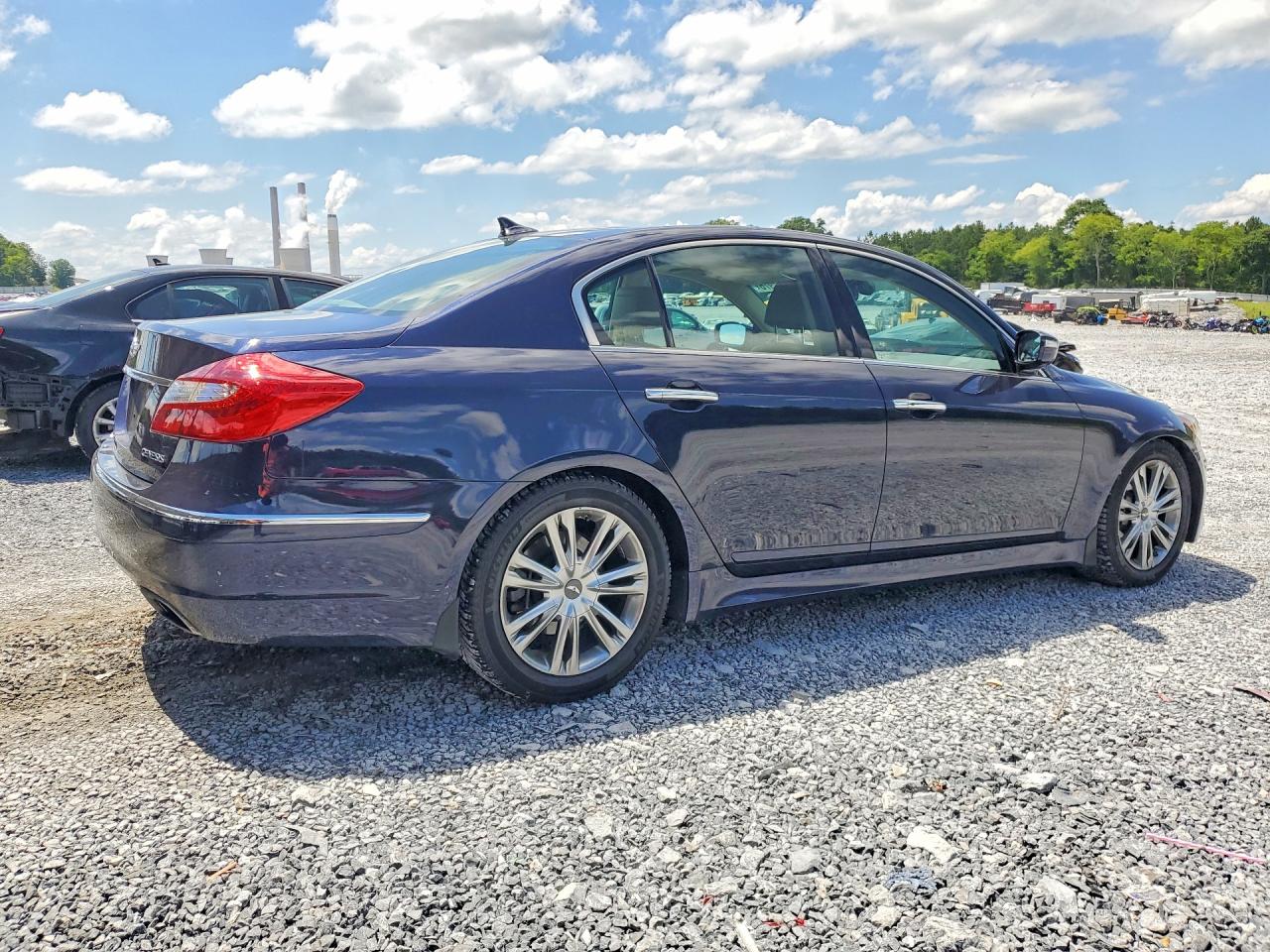 2012 Hyundai Genesis 3.8l Синий vin: KMHGC4DD9CU179366