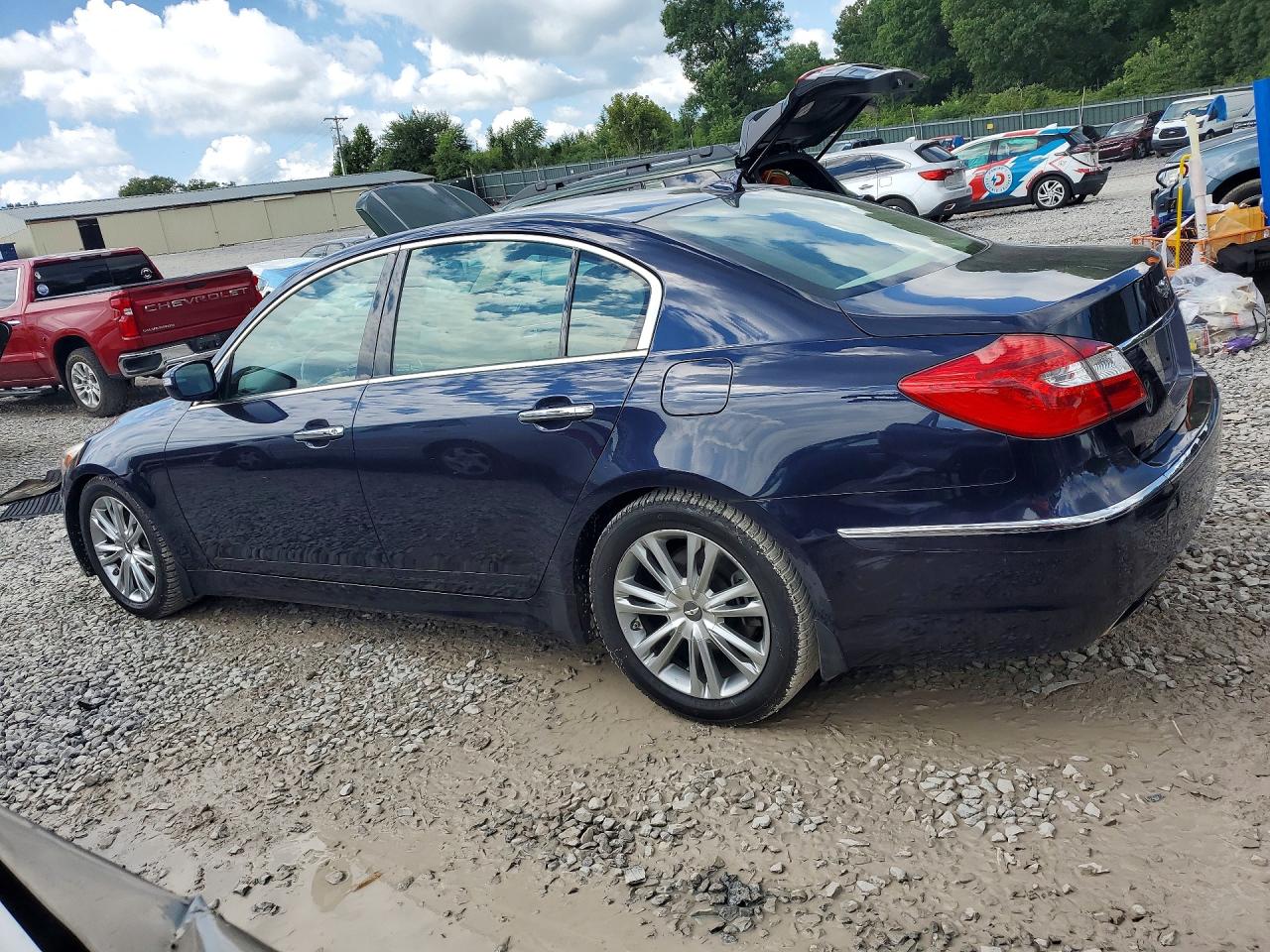 2012 Hyundai Genesis 3.8l Blue vin: KMHGC4DD9CU179366