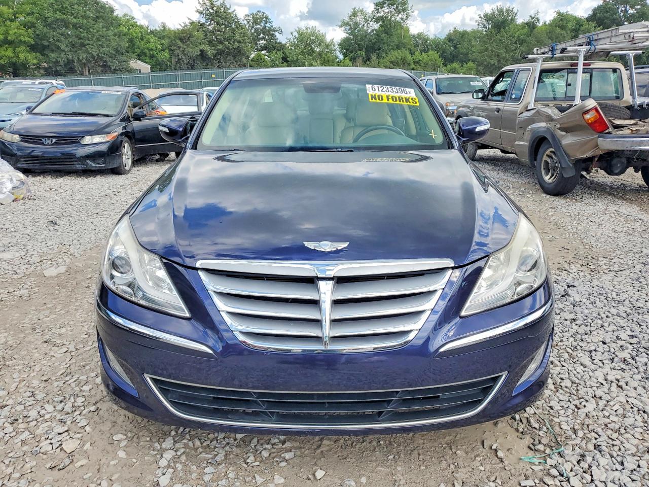 2012 Hyundai Genesis 3.8l Blue vin: KMHGC4DD9CU179366