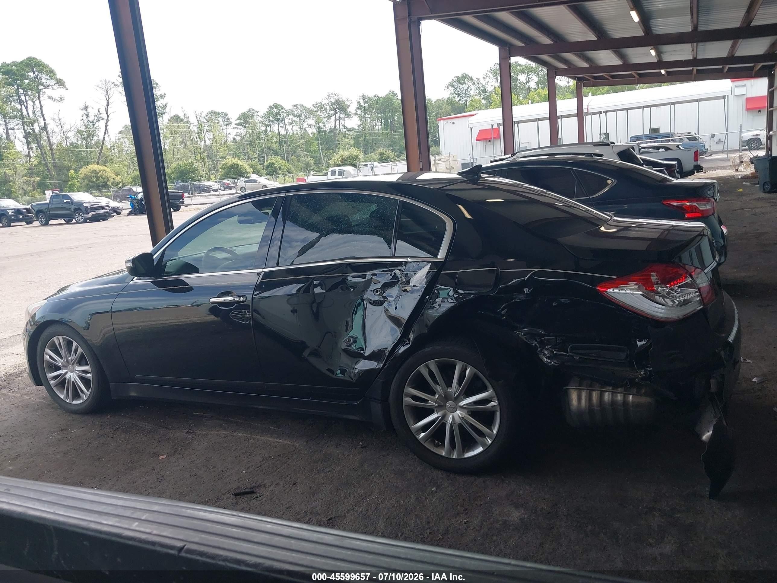 2012 Hyundai Genesis 3.8 Black vin: KMHGC4DD9CU192179