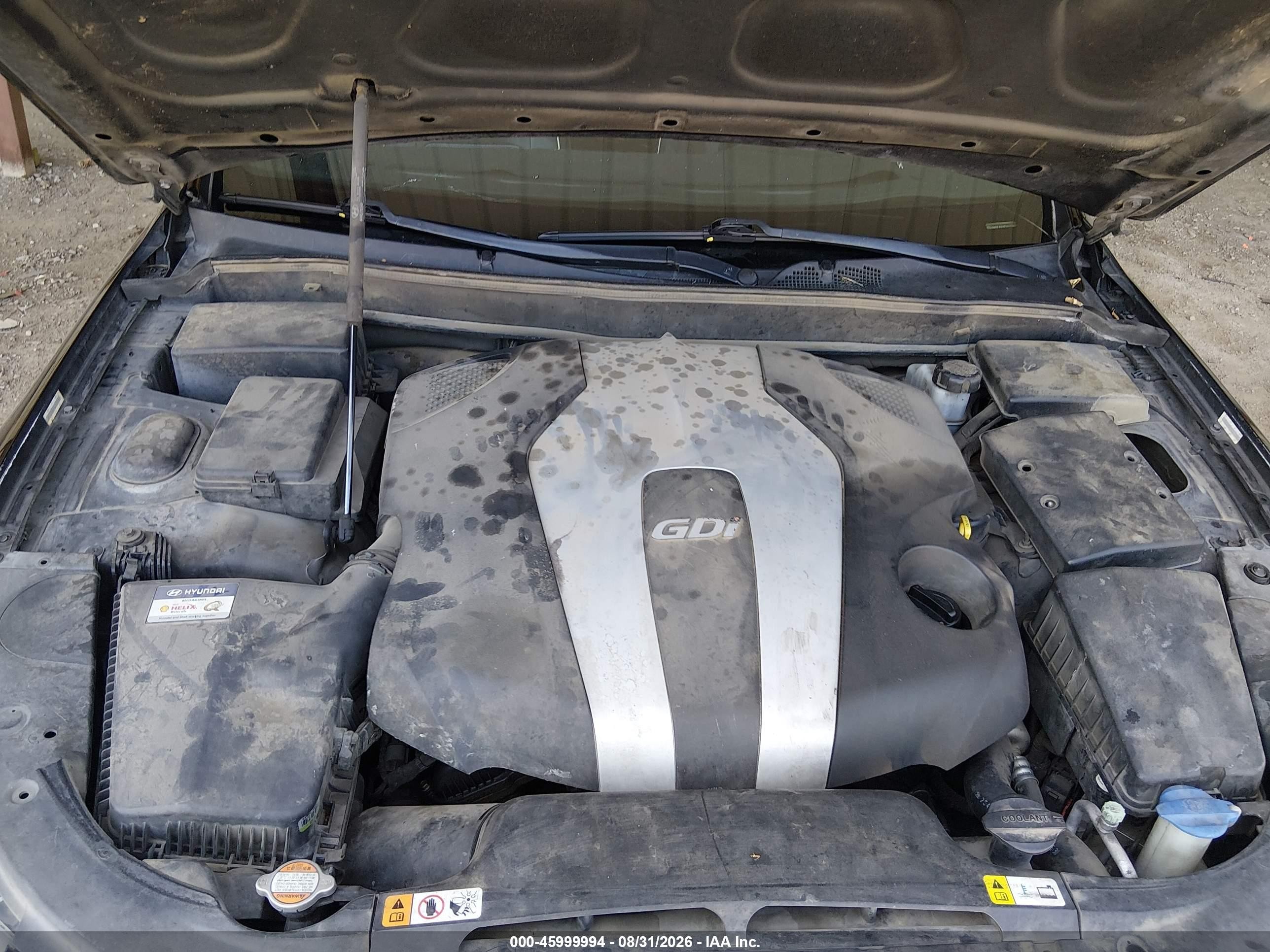 2012 Hyundai Genesis 3.8 Черный vin: KMHGC4DD9CU211183