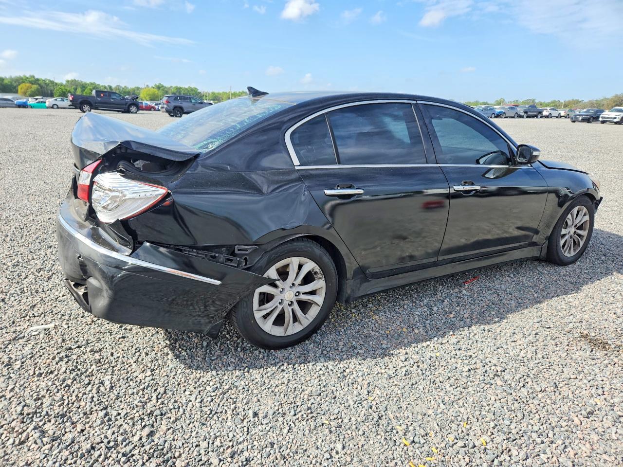 2013 Hyundai Genesis 3.8l Black vin: KMHGC4DD9DU228468