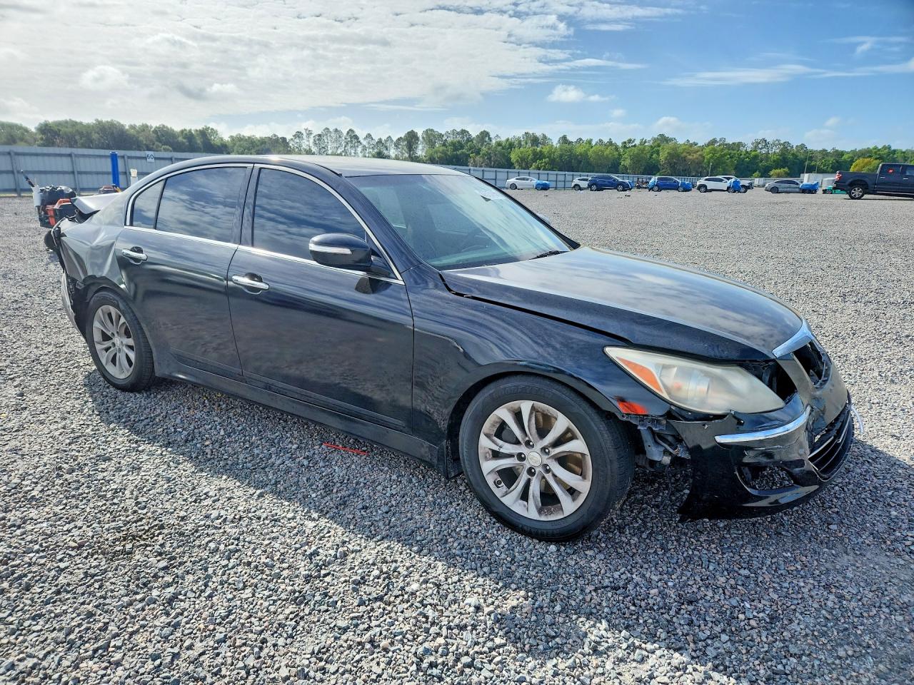 2013 Hyundai Genesis 3.8l Black vin: KMHGC4DD9DU228468