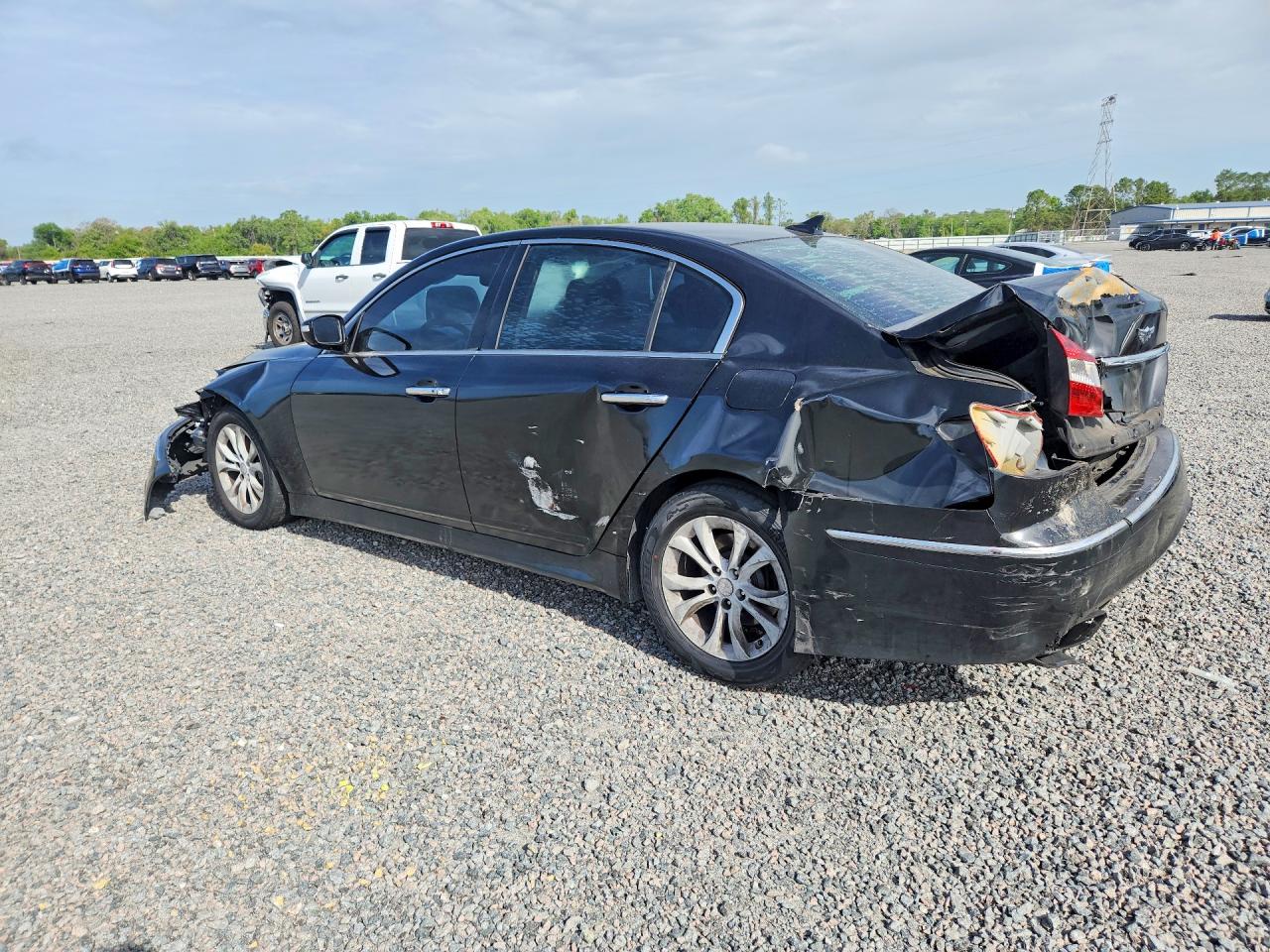 2013 Hyundai Genesis 3.8l Black vin: KMHGC4DD9DU228468