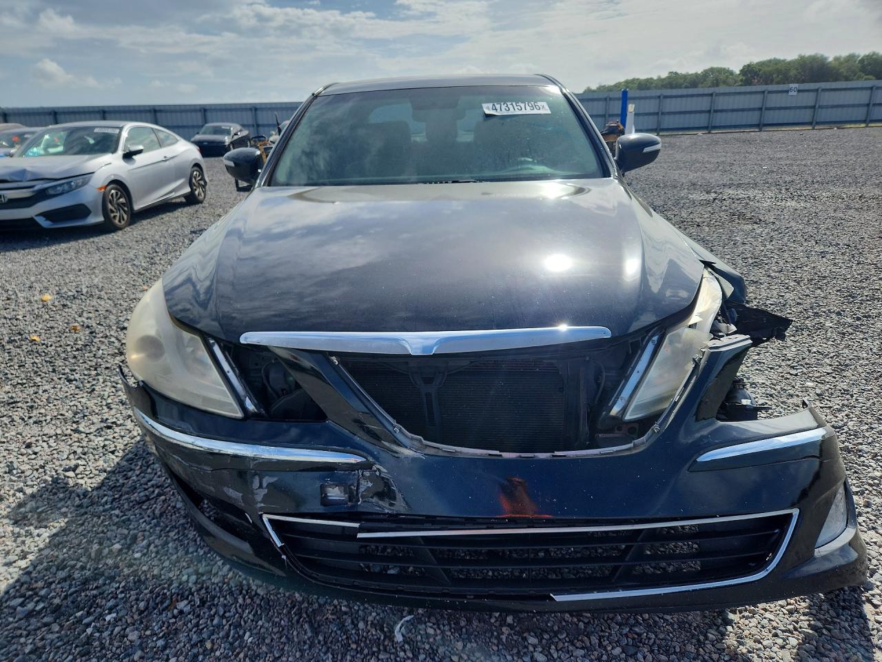 2013 Hyundai Genesis 3.8l Black vin: KMHGC4DD9DU228468