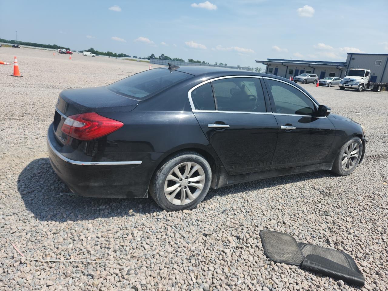 2013 Hyundai Genesis 3.8l Black vin: KMHGC4DD9DU235646