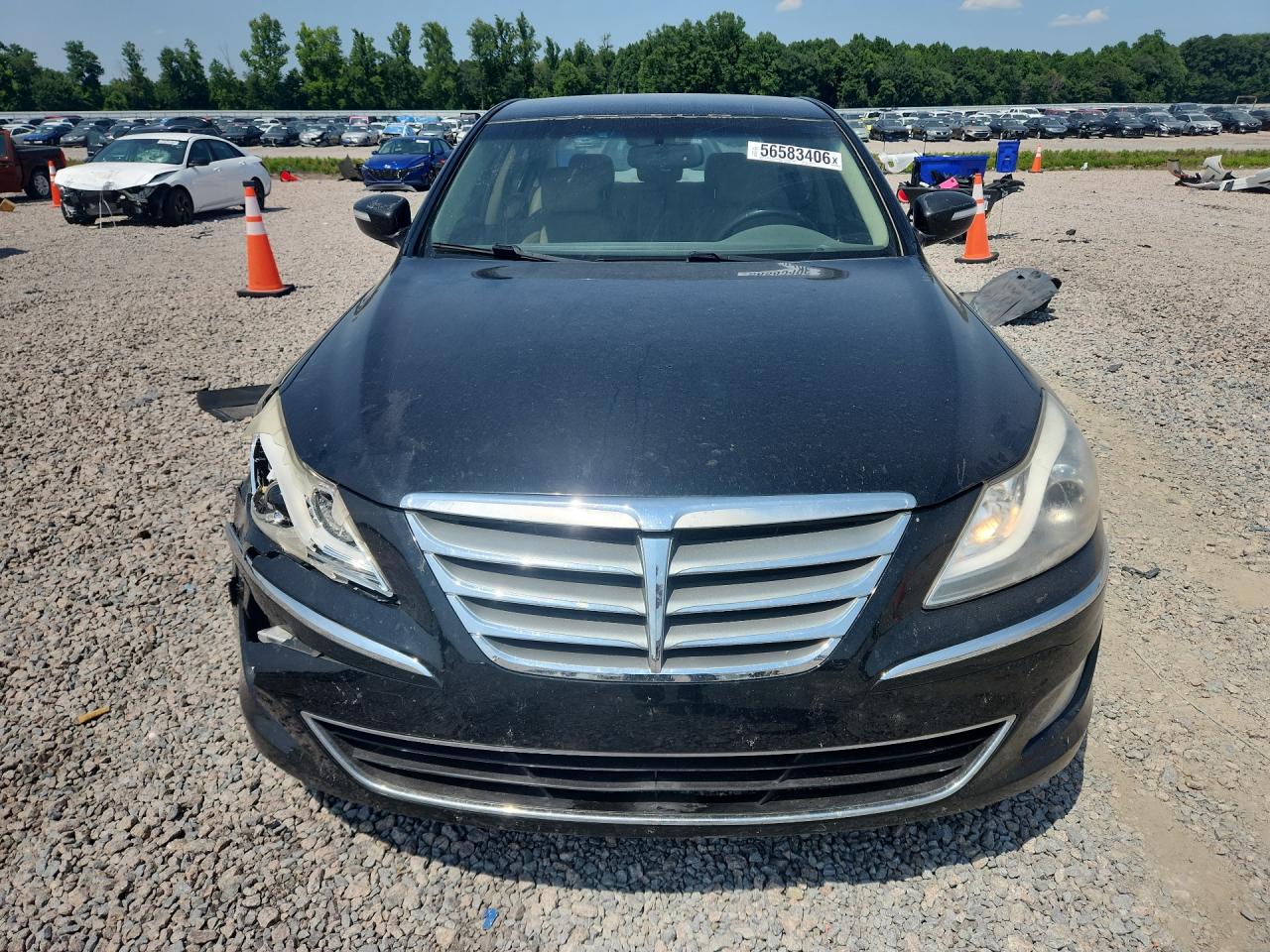 2013 Hyundai Genesis 3.8l Black vin: KMHGC4DD9DU235646