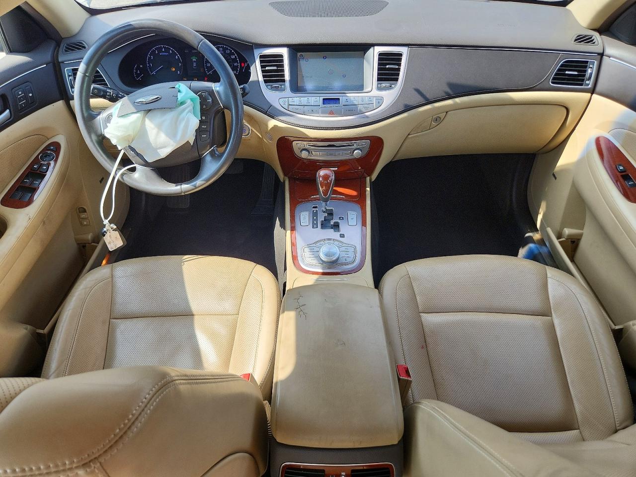 2013 Hyundai Genesis 3.8l Silver vin: KMHGC4DD9DU237378