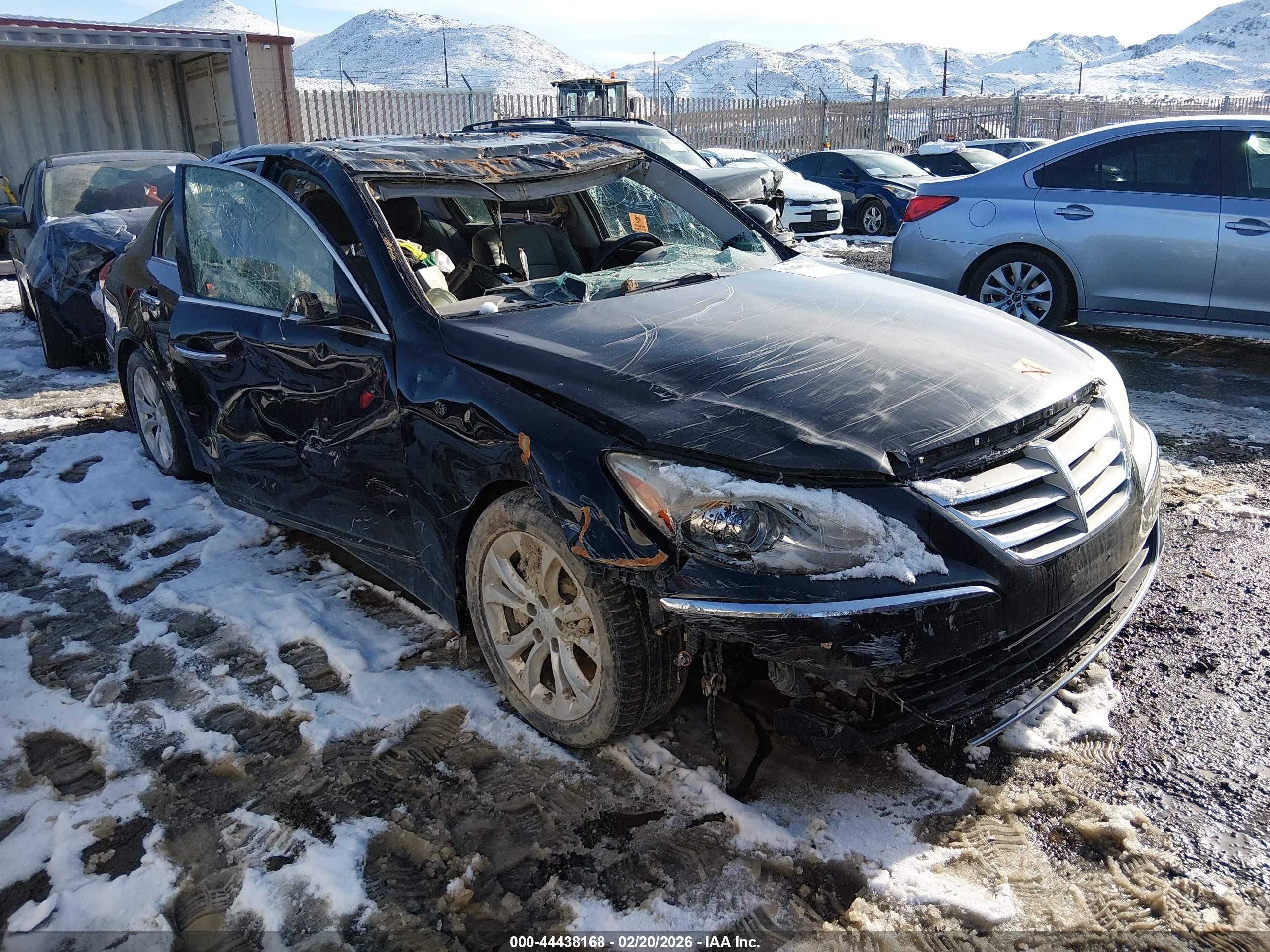 2013 Hyundai Genesis 3.8 Black vin: KMHGC4DD9DU241379