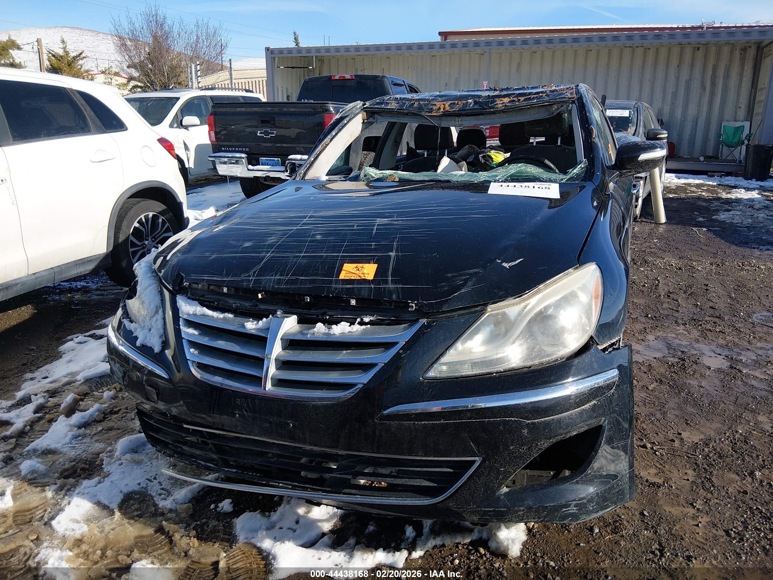 2013 Hyundai Genesis 3.8 Черный vin: KMHGC4DD9DU241379