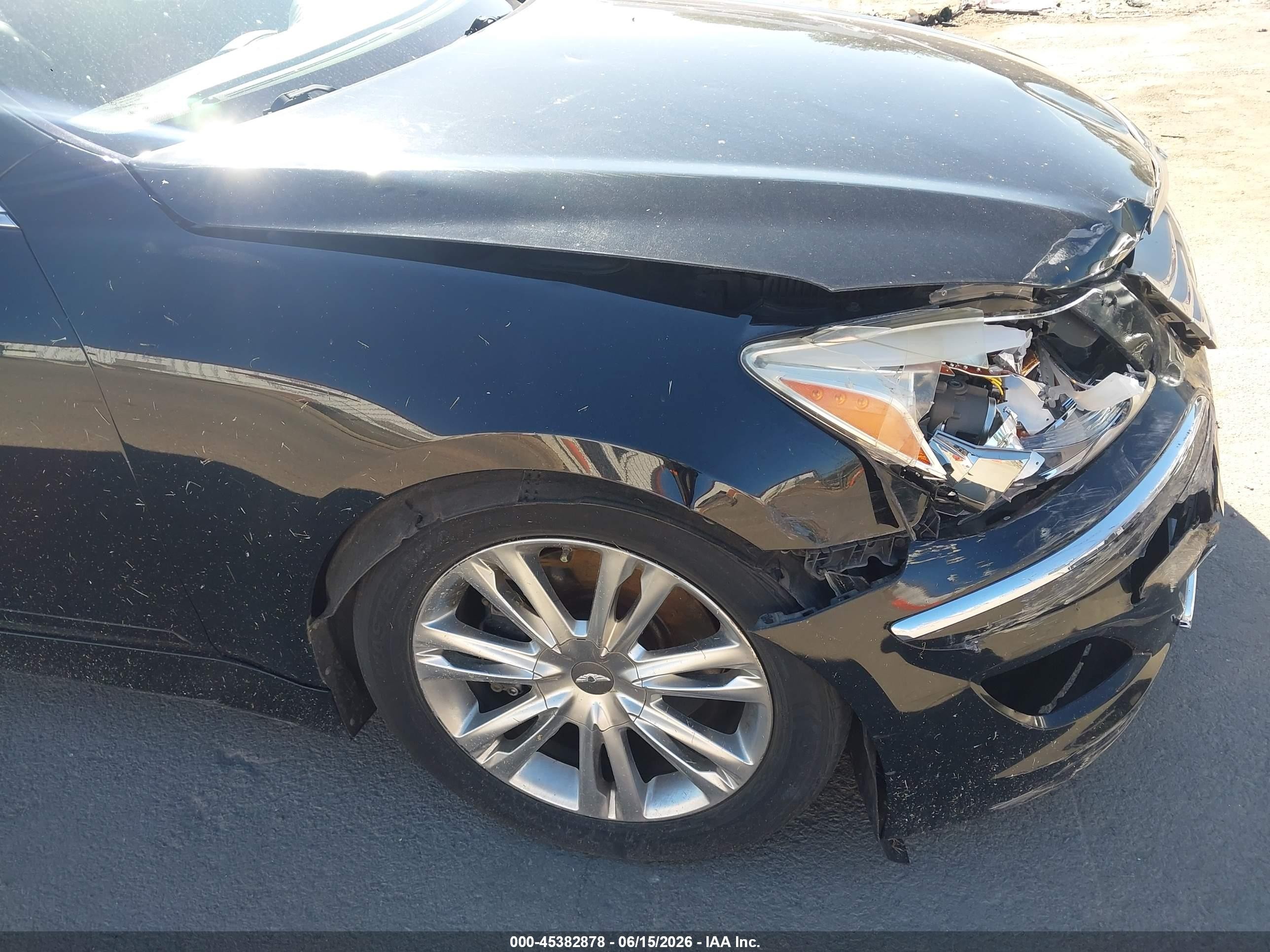 2013 Hyundai Genesis 3.8 Black vin: KMHGC4DD9DU246744