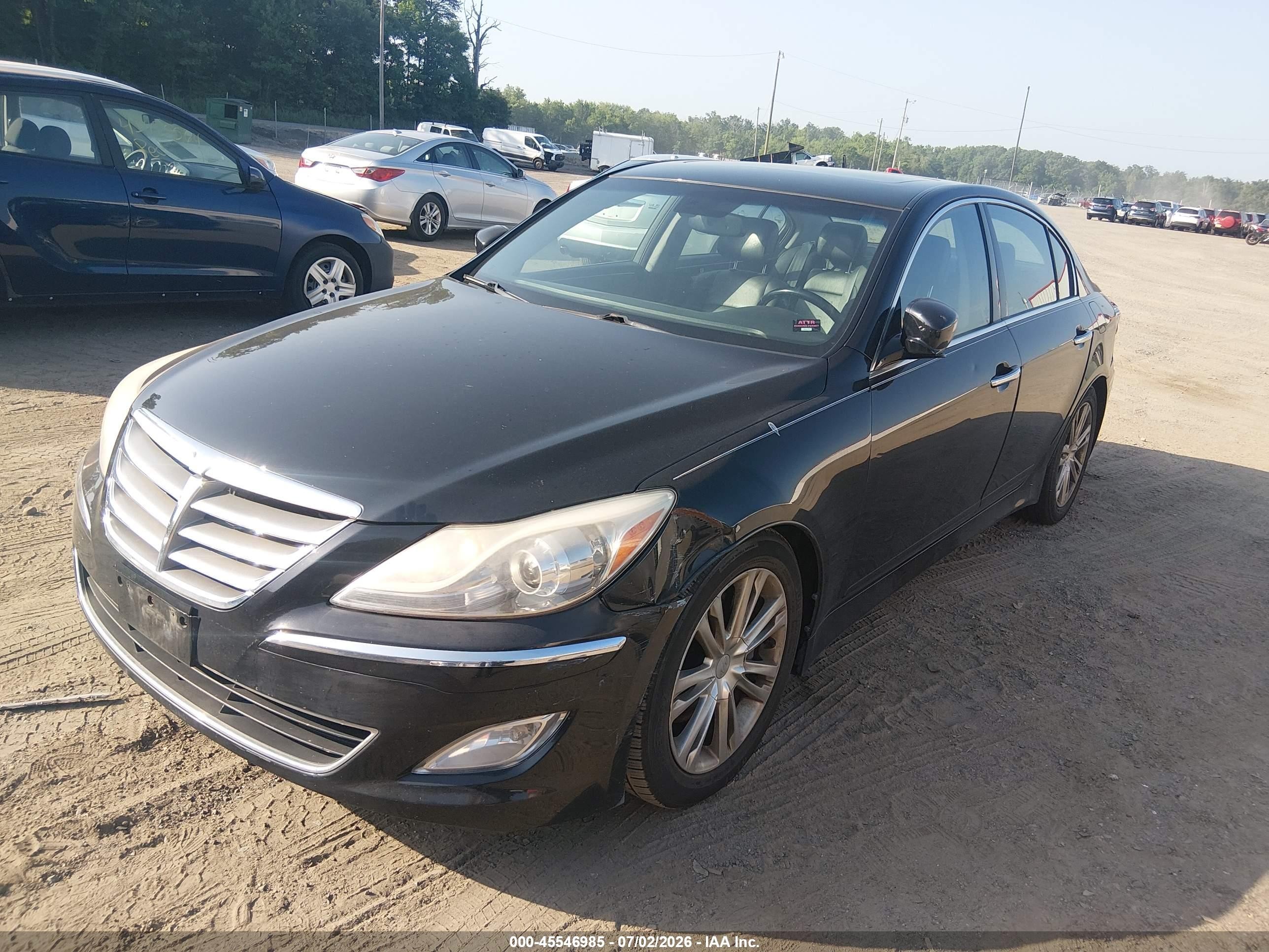 2014 Hyundai Genesis 3.8 Black vin: KMHGC4DD9EU261777
