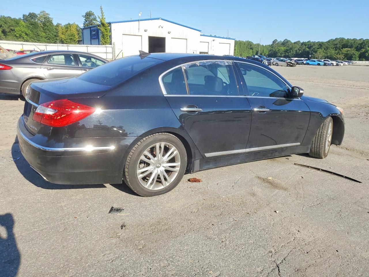 2014 Hyundai Genesis 3.8l Black vin: KMHGC4DD9EU263299