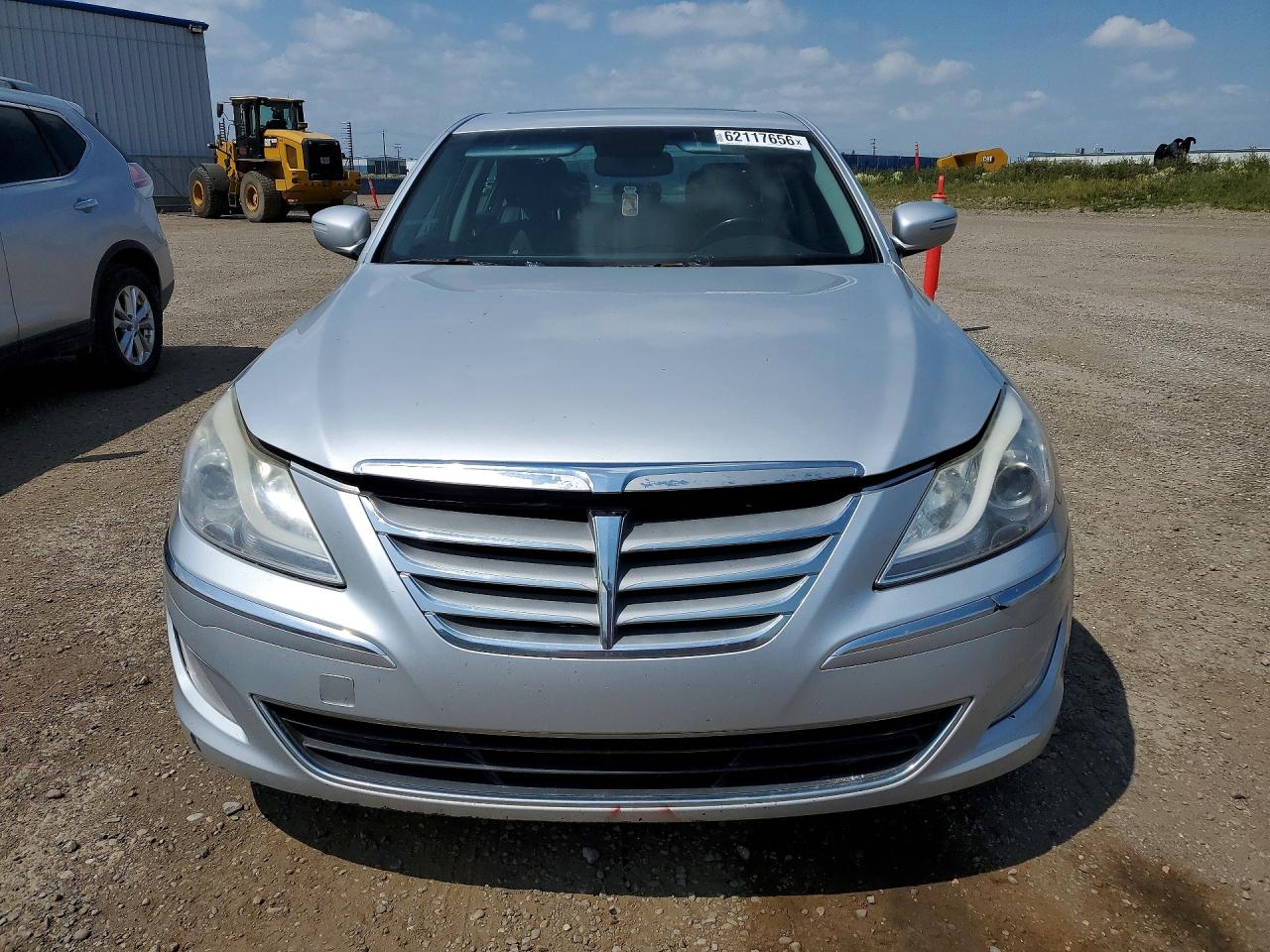 2014 Hyundai Genesis 3.8l Silver vin: KMHGC4DD9EU264131