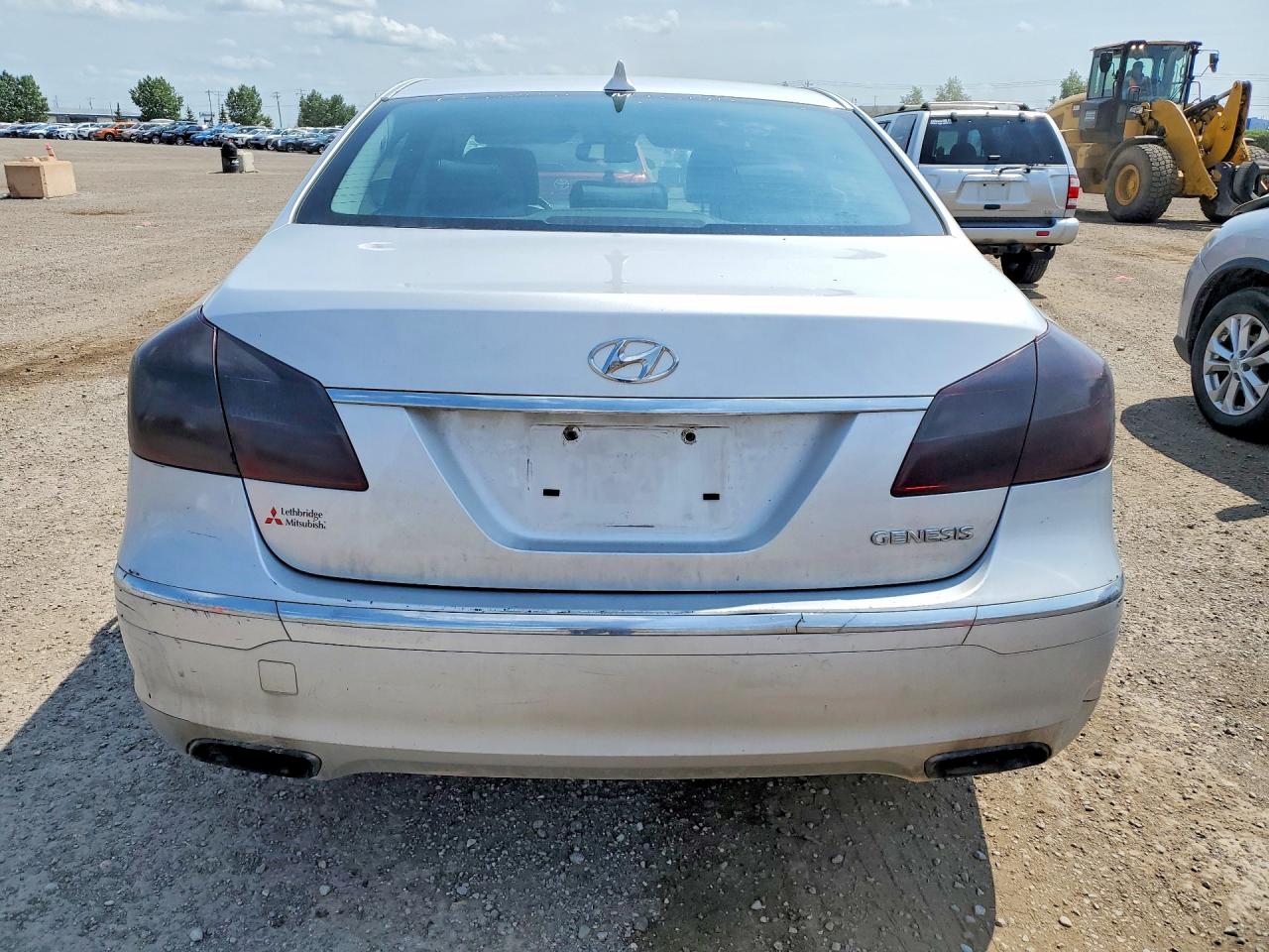 2014 Hyundai Genesis 3.8l Silver vin: KMHGC4DD9EU264131