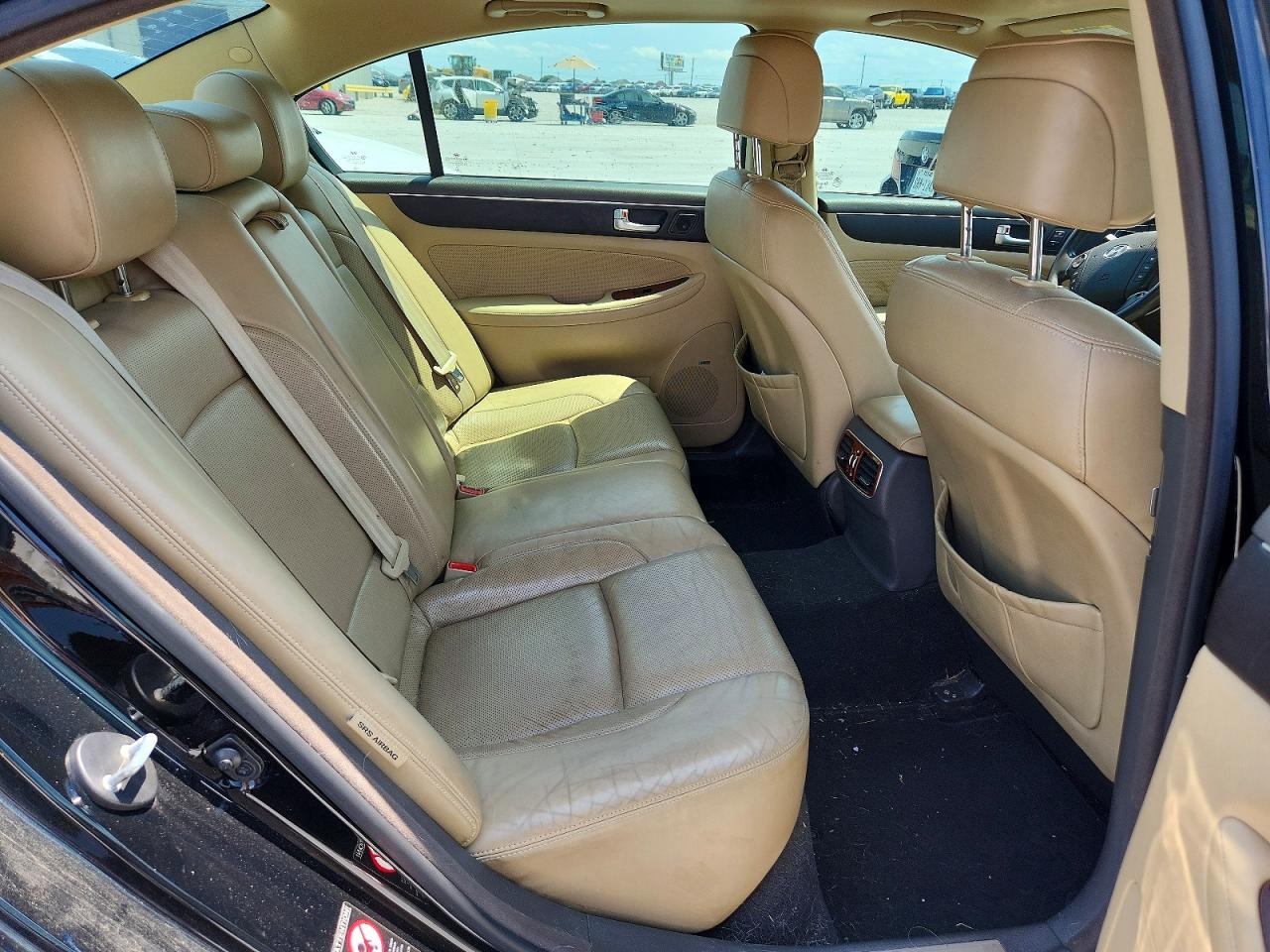 2012 Hyundai Genesis 3.8l Black vin: KMHGC4DDXCU165055