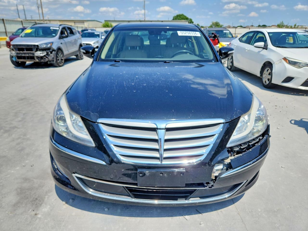 2012 Hyundai Genesis 3.8l Black vin: KMHGC4DDXCU165055