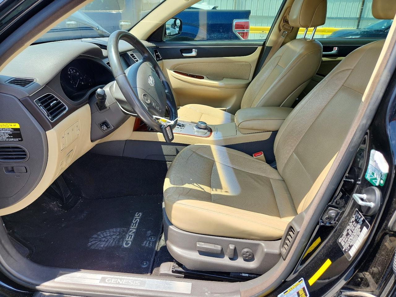 2012 Hyundai Genesis 3.8l Black vin: KMHGC4DDXCU165055