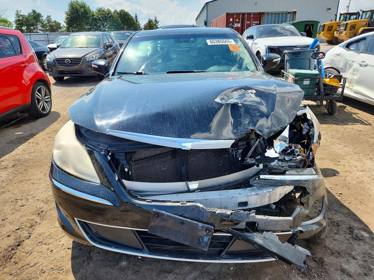 2012 Hyundai Genesis 3.8l Black vin: KMHGC4DDXCU176198