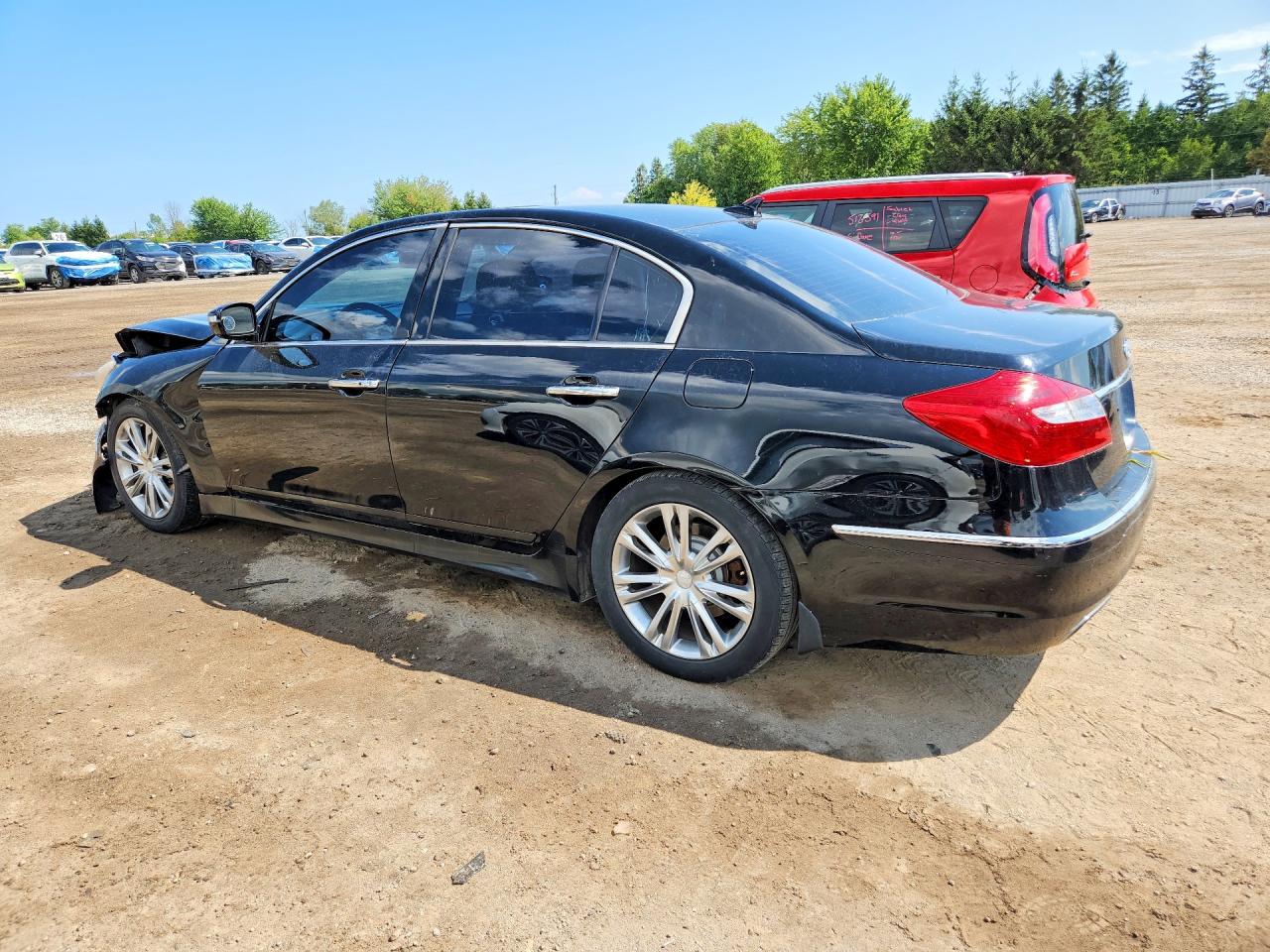 2012 Hyundai Genesis 3.8l Black vin: KMHGC4DDXCU176198