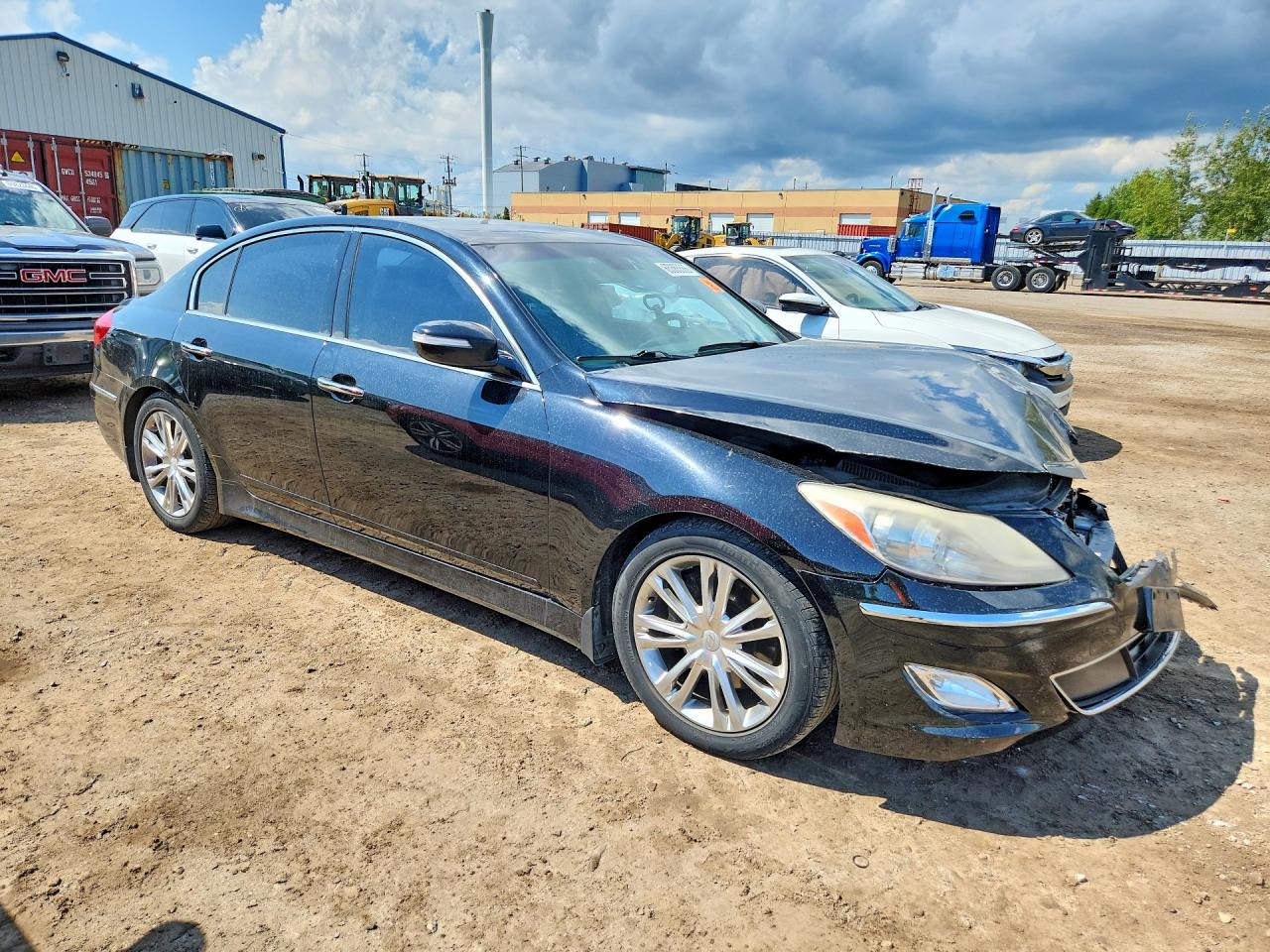 2012 Hyundai Genesis 3.8l Black vin: KMHGC4DDXCU176198