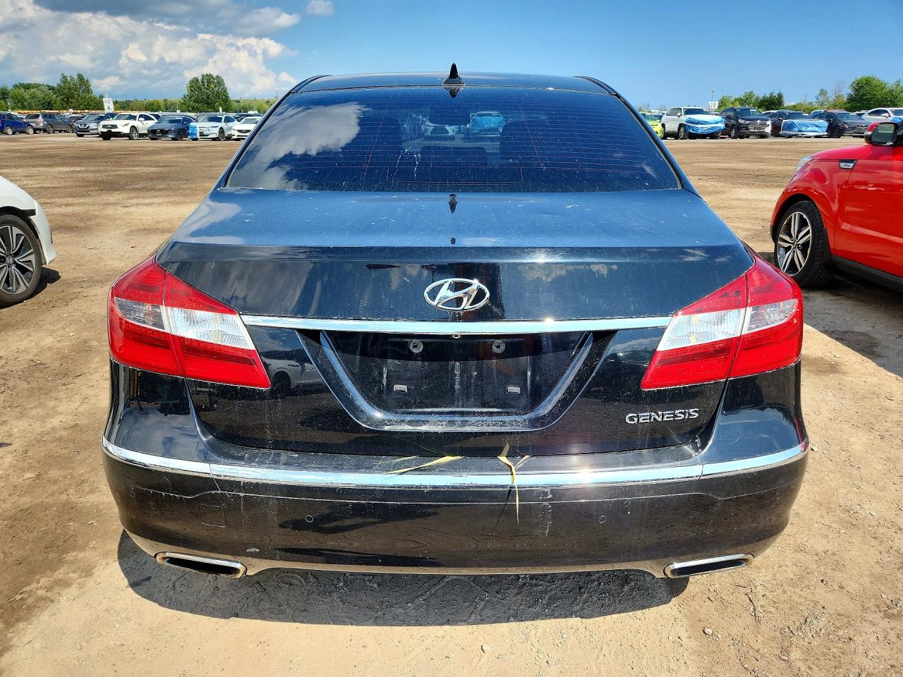2012 Hyundai Genesis 3.8l Black vin: KMHGC4DDXCU176198