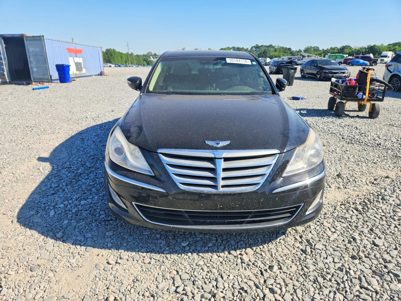 2012 Hyundai Genesis 3.8l Черный vin: KMHGC4DDXCU185113
