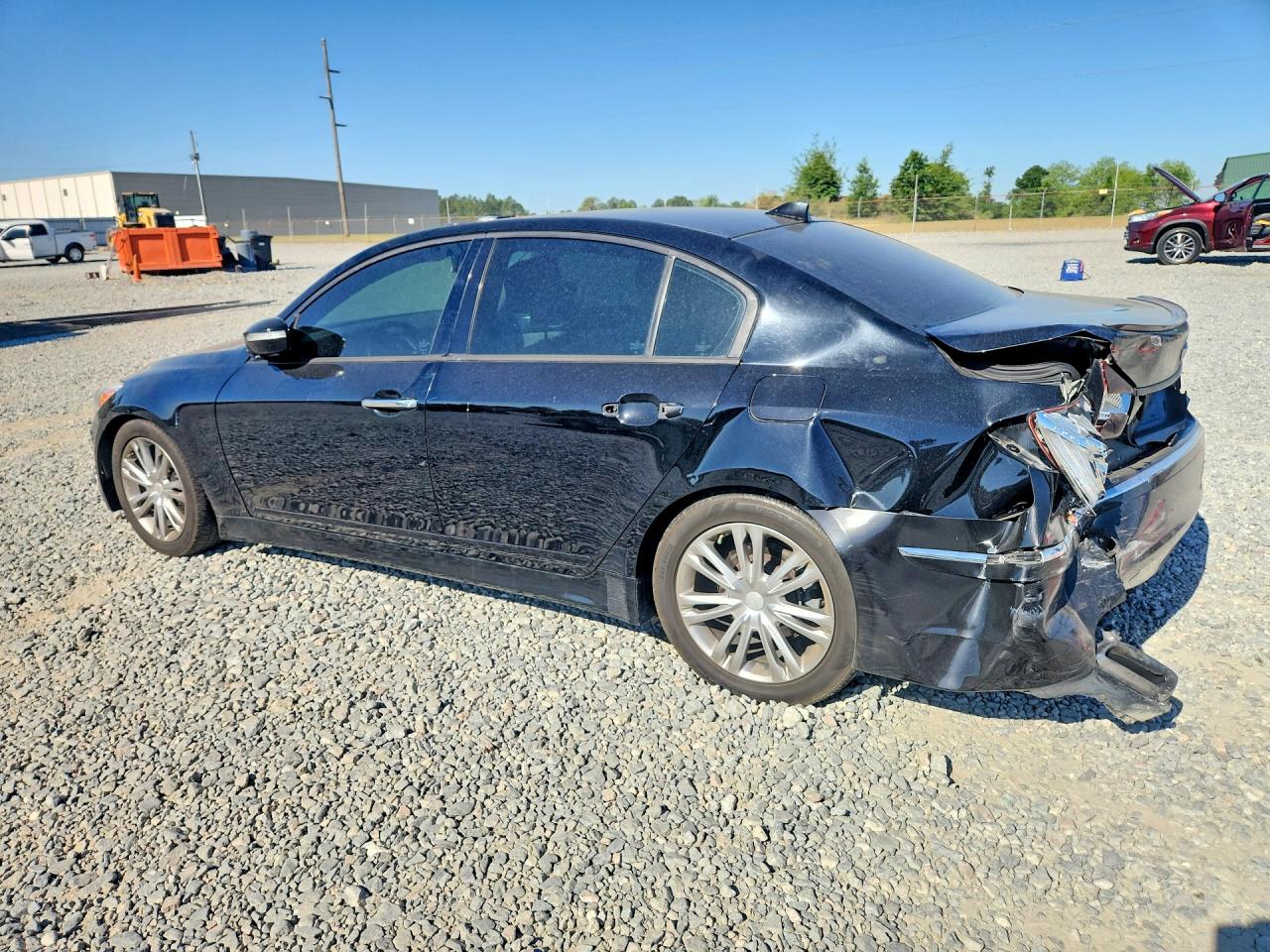 2012 Hyundai Genesis 3.8l Черный vin: KMHGC4DDXCU185113
