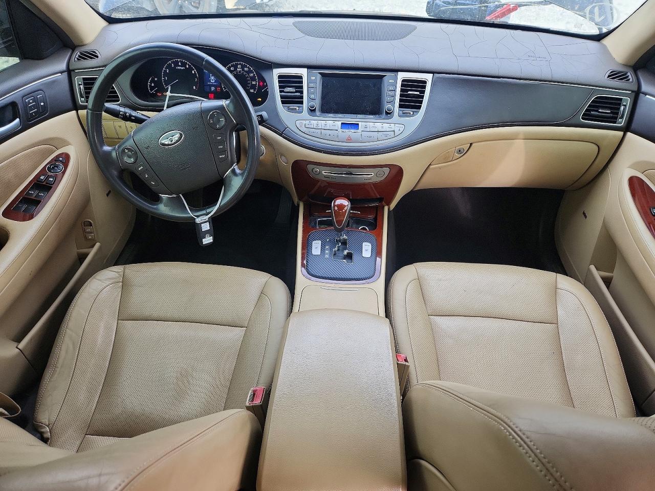 2012 Hyundai Genesis 3.8l Черный vin: KMHGC4DDXCU185113