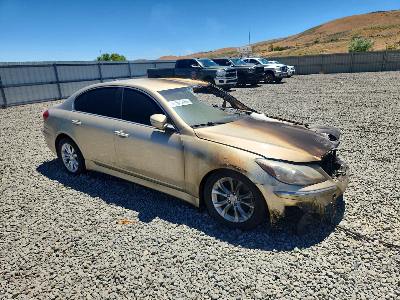 2012 Hyundai Genesis 3.8l Gold vin: KMHGC4DDXCU192126