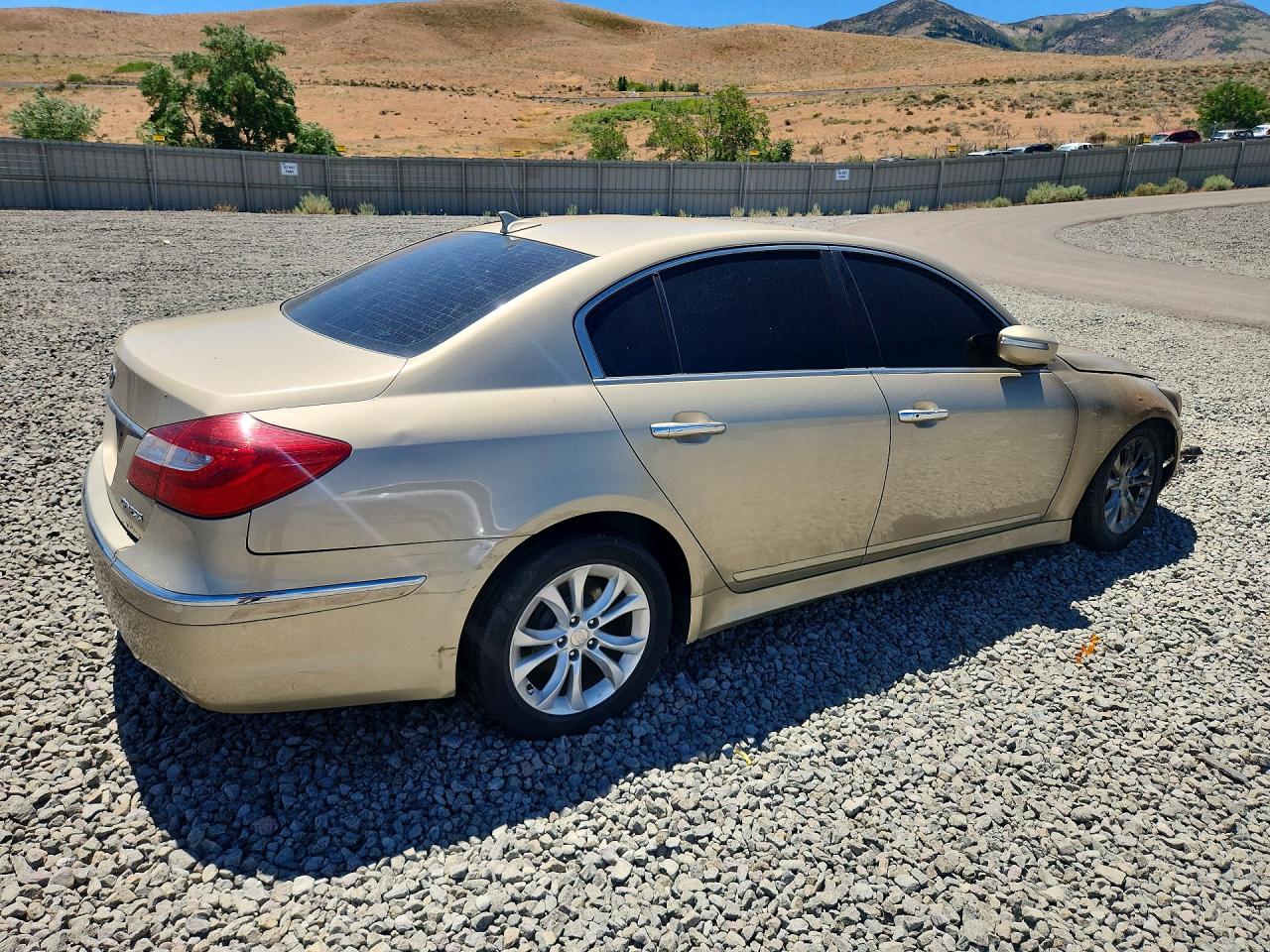 2012 Hyundai Genesis 3.8l Gold vin: KMHGC4DDXCU192126