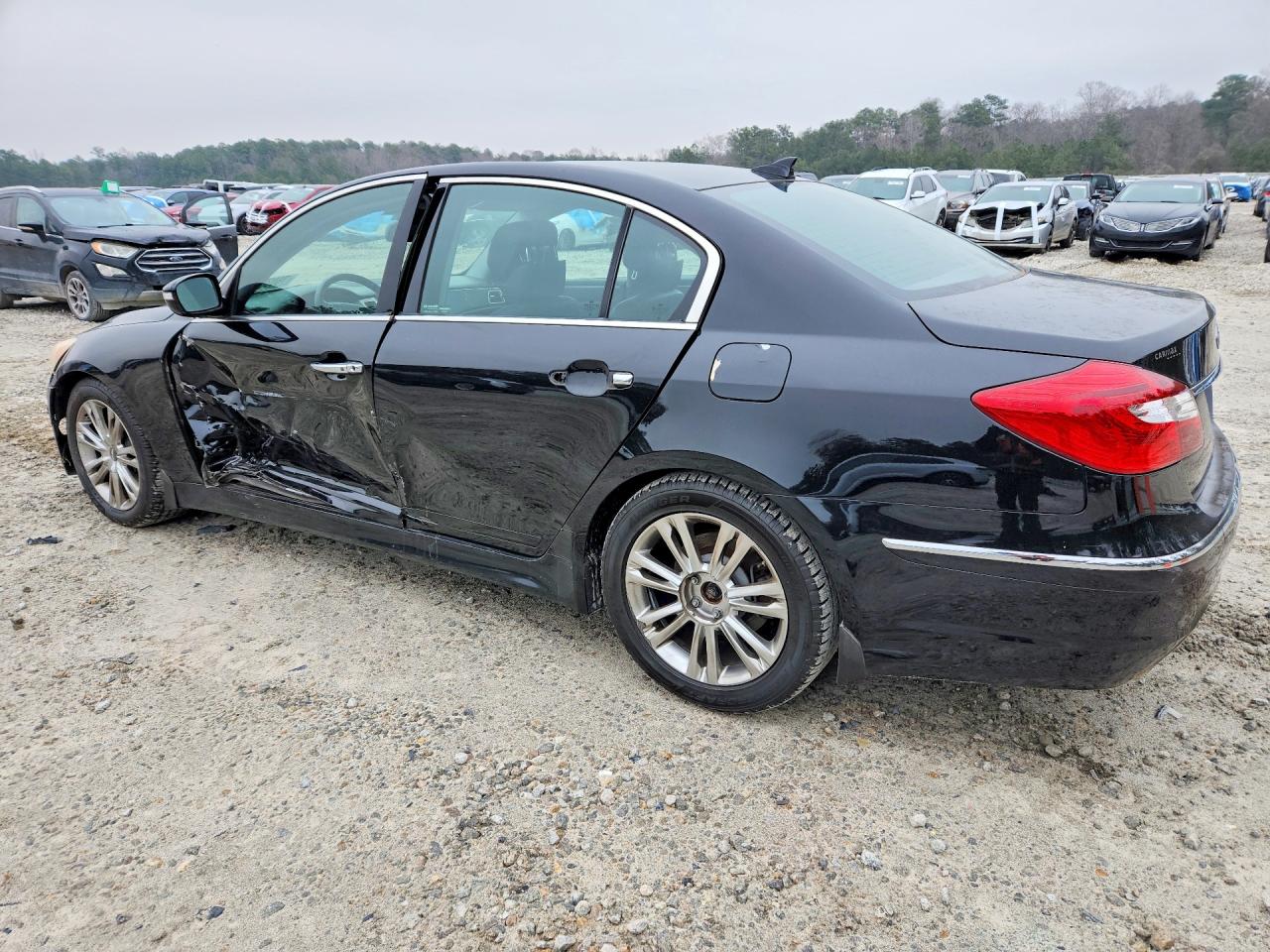 2013 Hyundai Genesis 3.8l Black vin: KMHGC4DDXDU232321
