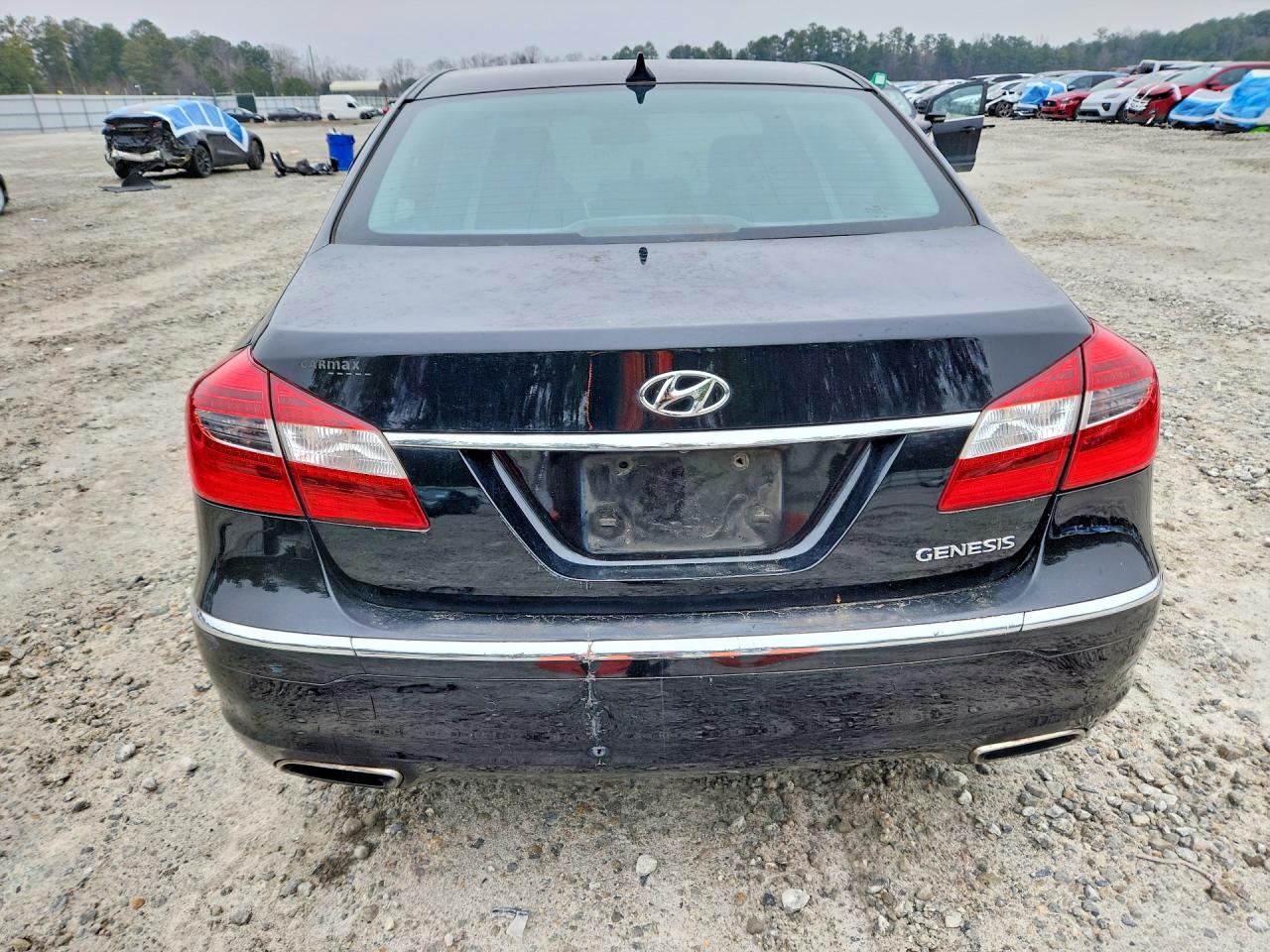 2013 Hyundai Genesis 3.8l Black vin: KMHGC4DDXDU232321