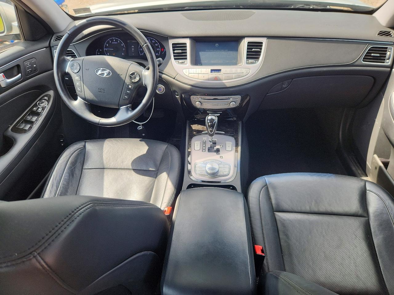 2013 Hyundai Genesis 3.8l Silver vin: KMHGC4DDXDU233758
