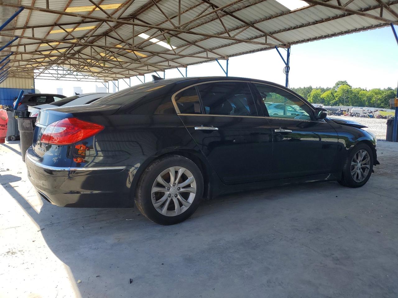 2013 Hyundai Genesis 3.8l Черный vin: KMHGC4DDXDU242394