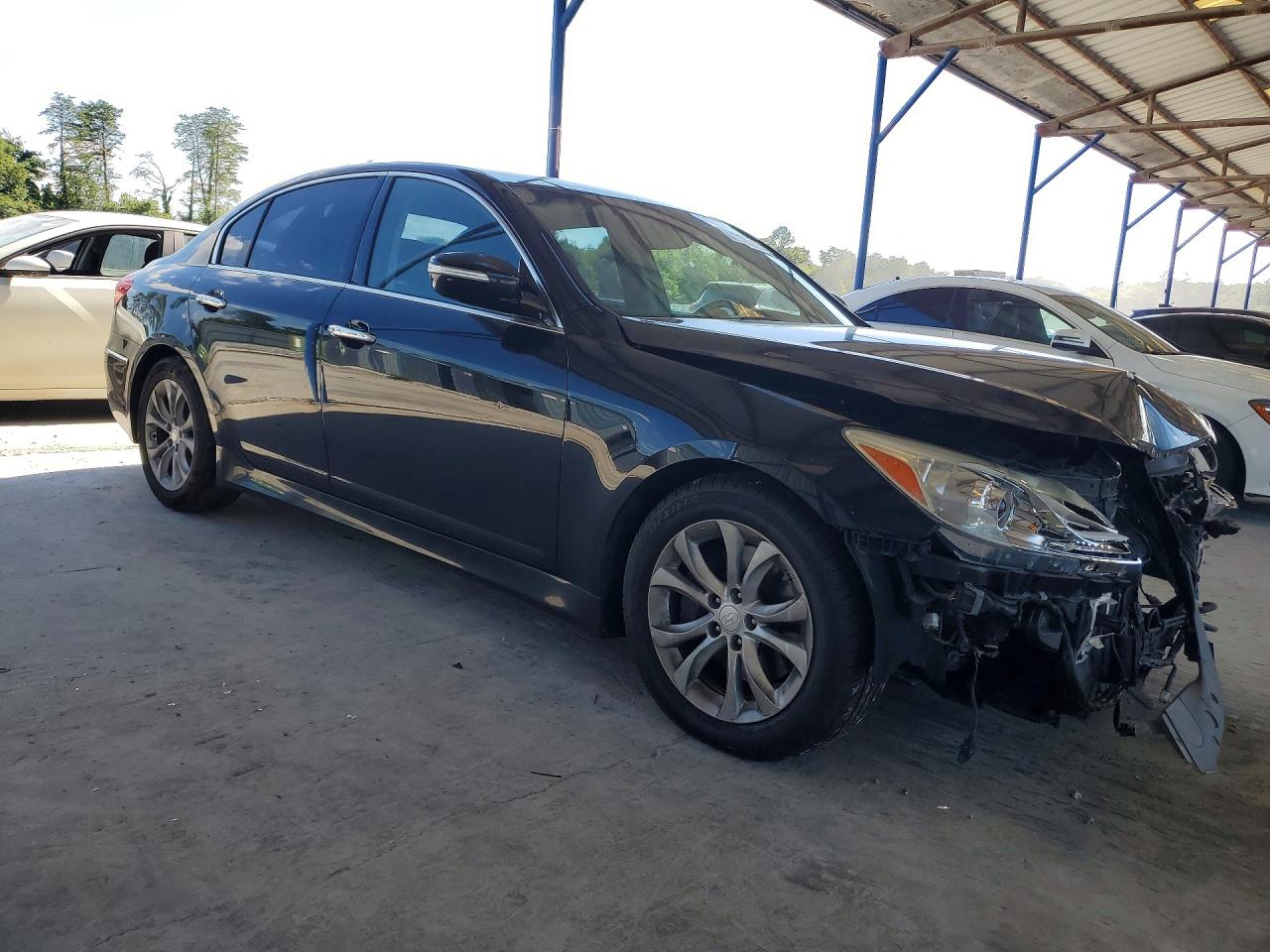 2013 Hyundai Genesis 3.8l Черный vin: KMHGC4DDXDU242394