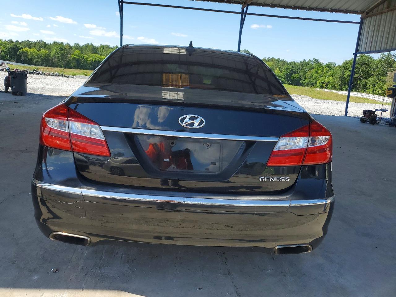 2013 Hyundai Genesis 3.8l Черный vin: KMHGC4DDXDU242394